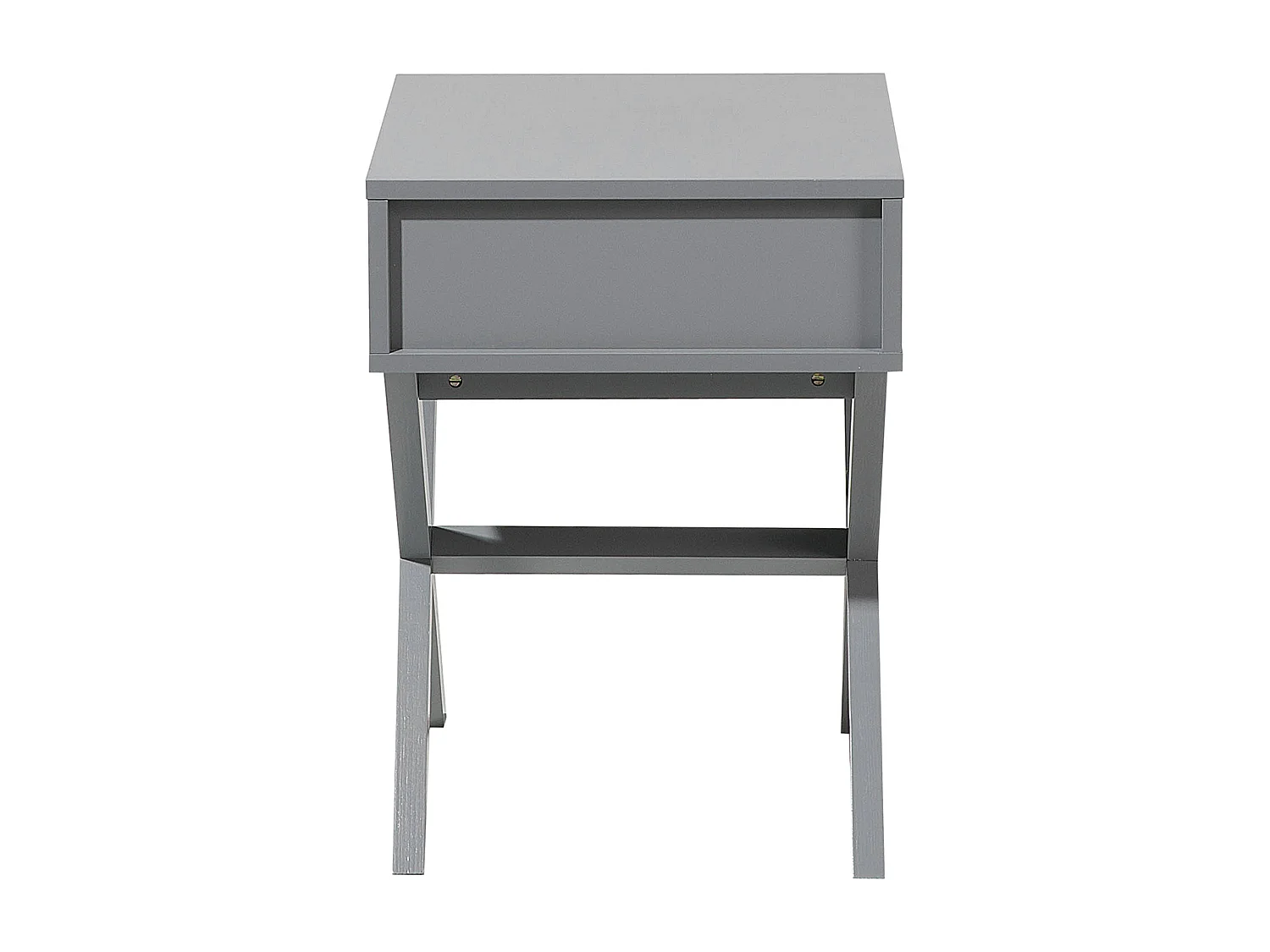 Beistelltisch in Grau mit Schublade Nachttisch Nachtschrank Nachtkommode Monroe