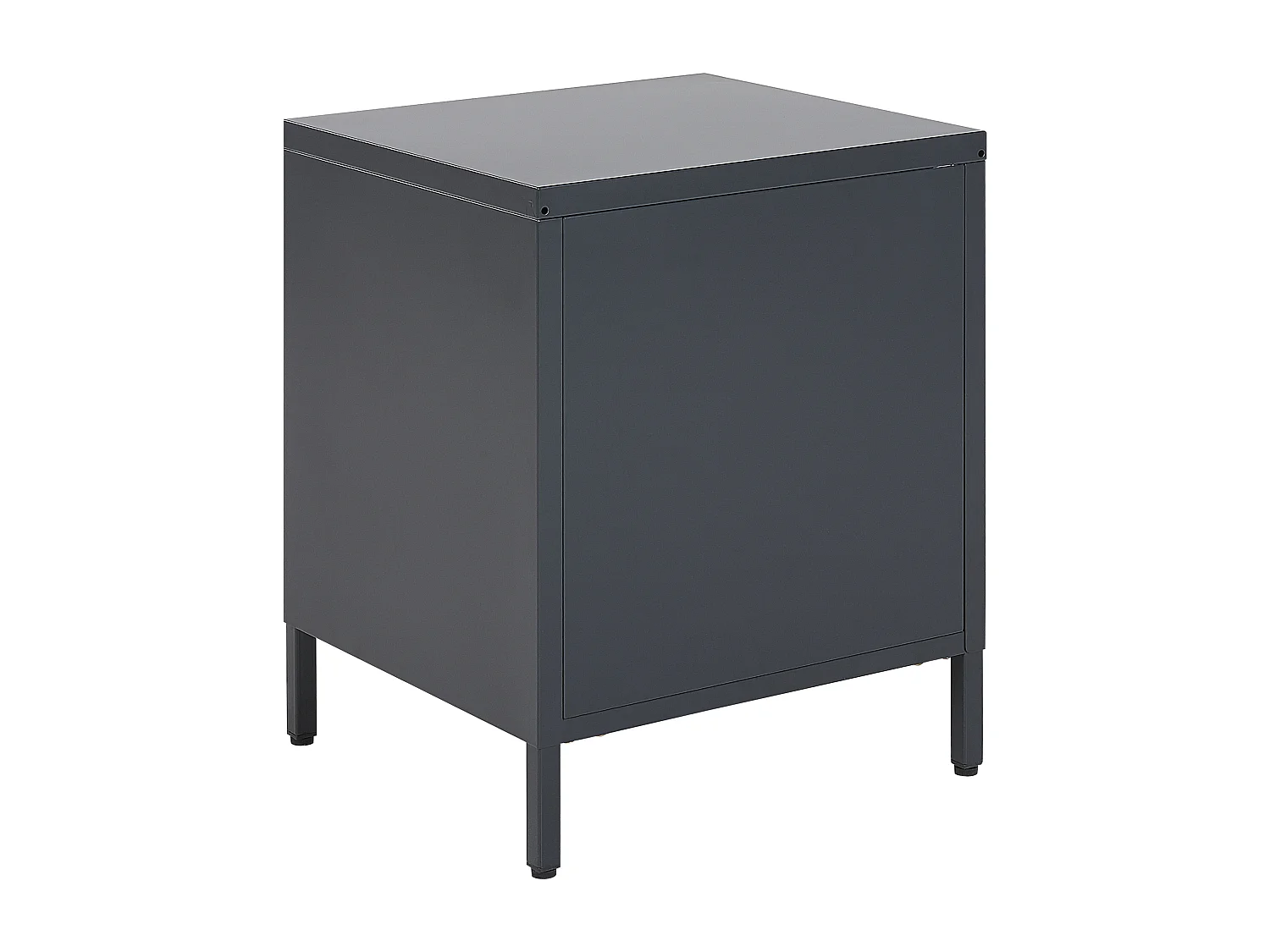 Comodino 2 cassetti MALAVI Metallo Grigio grafite