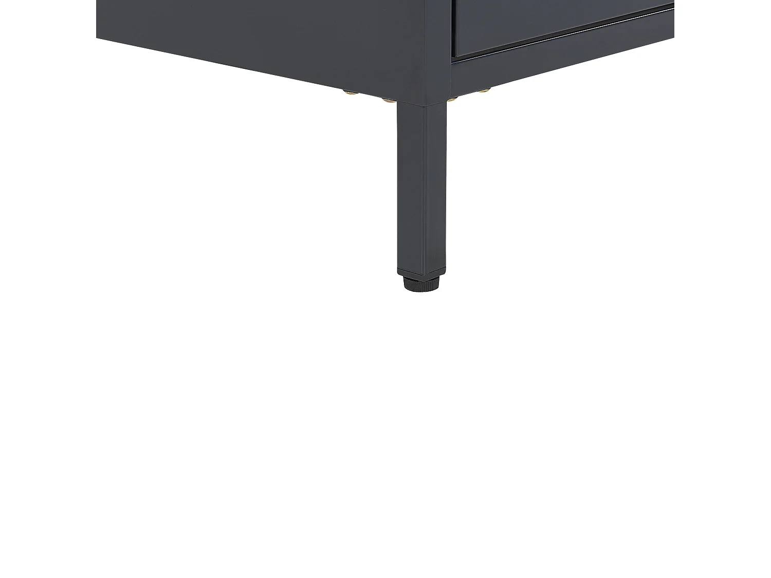 Comodino 2 cassetti MALAVI Metallo Grigio grafite