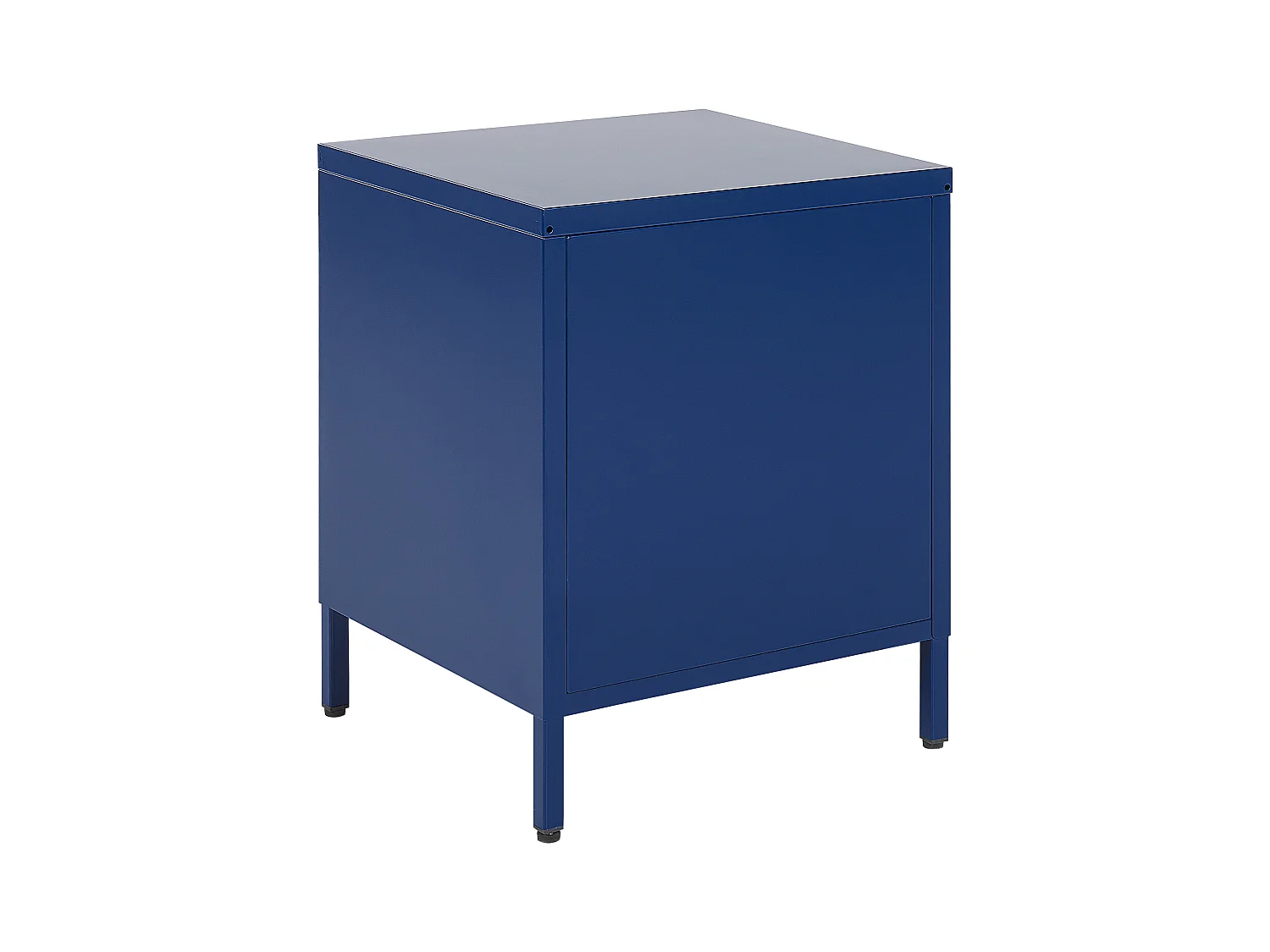 Nachttisch mit 2 Schubladen KYLEA Metall Marineblau