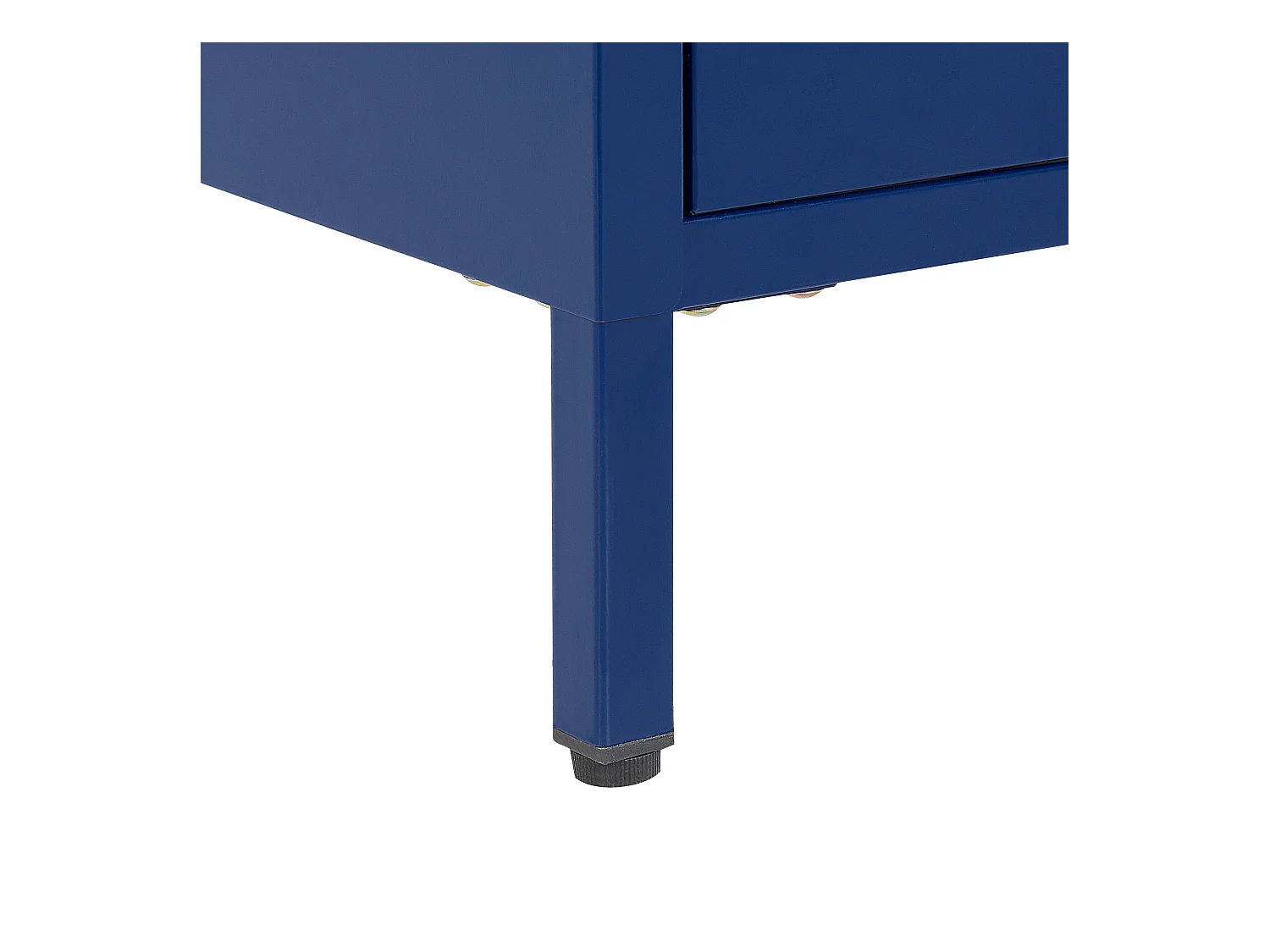Nachttisch mit 2 Schubladen KYLEA Metall Marineblau