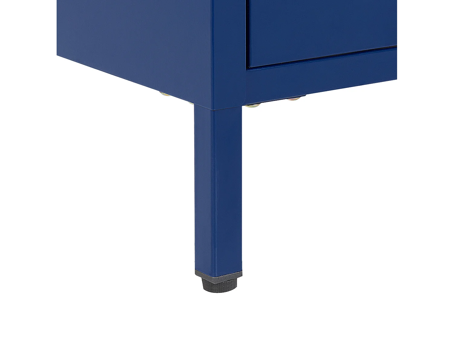 Table de nuit à 2 tiroirs KYLEA Métal Bleu marine