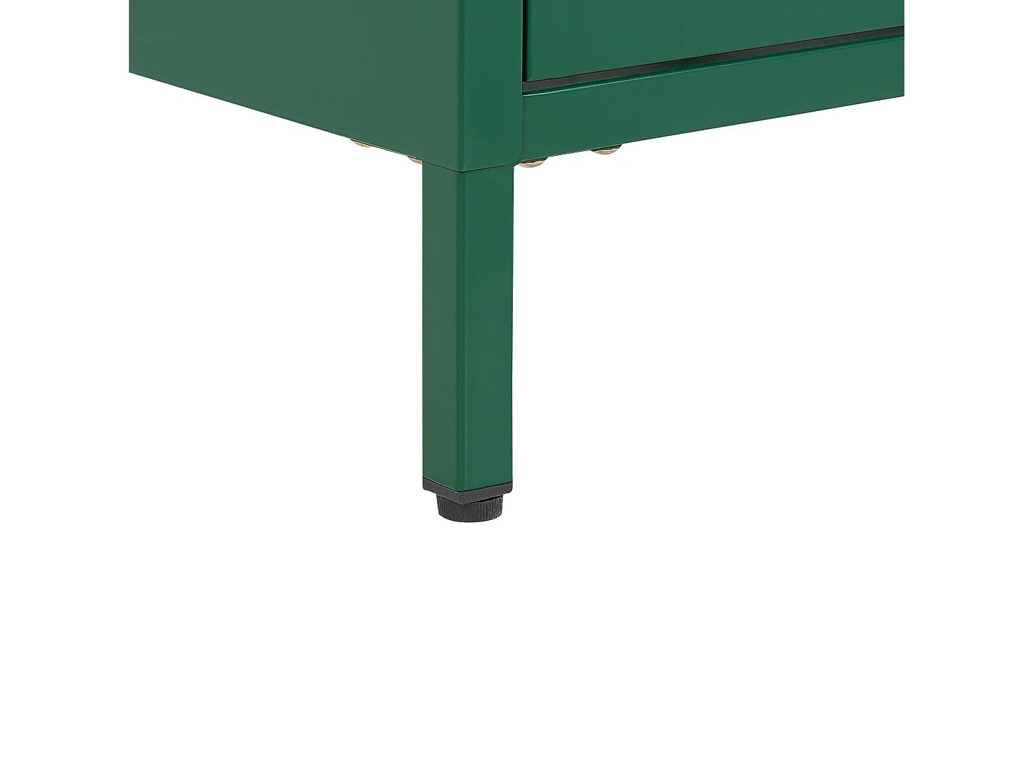 Szafka nocna 2 szuflady MALAVI Metal Zielony