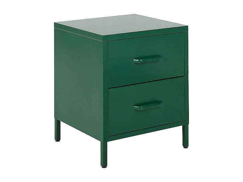 Comodino 2 cassetti MALAVI Metallo Verde