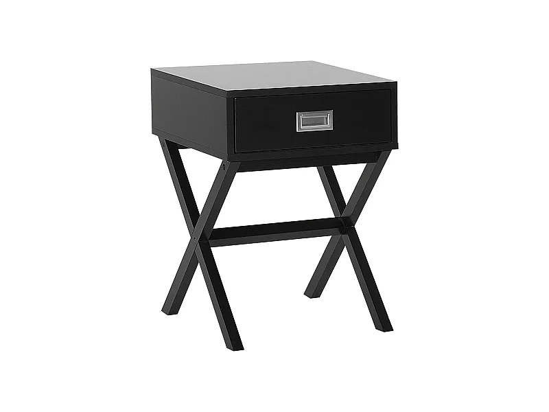 Nachttisch mit 1 Schublade MONROE Schwarz