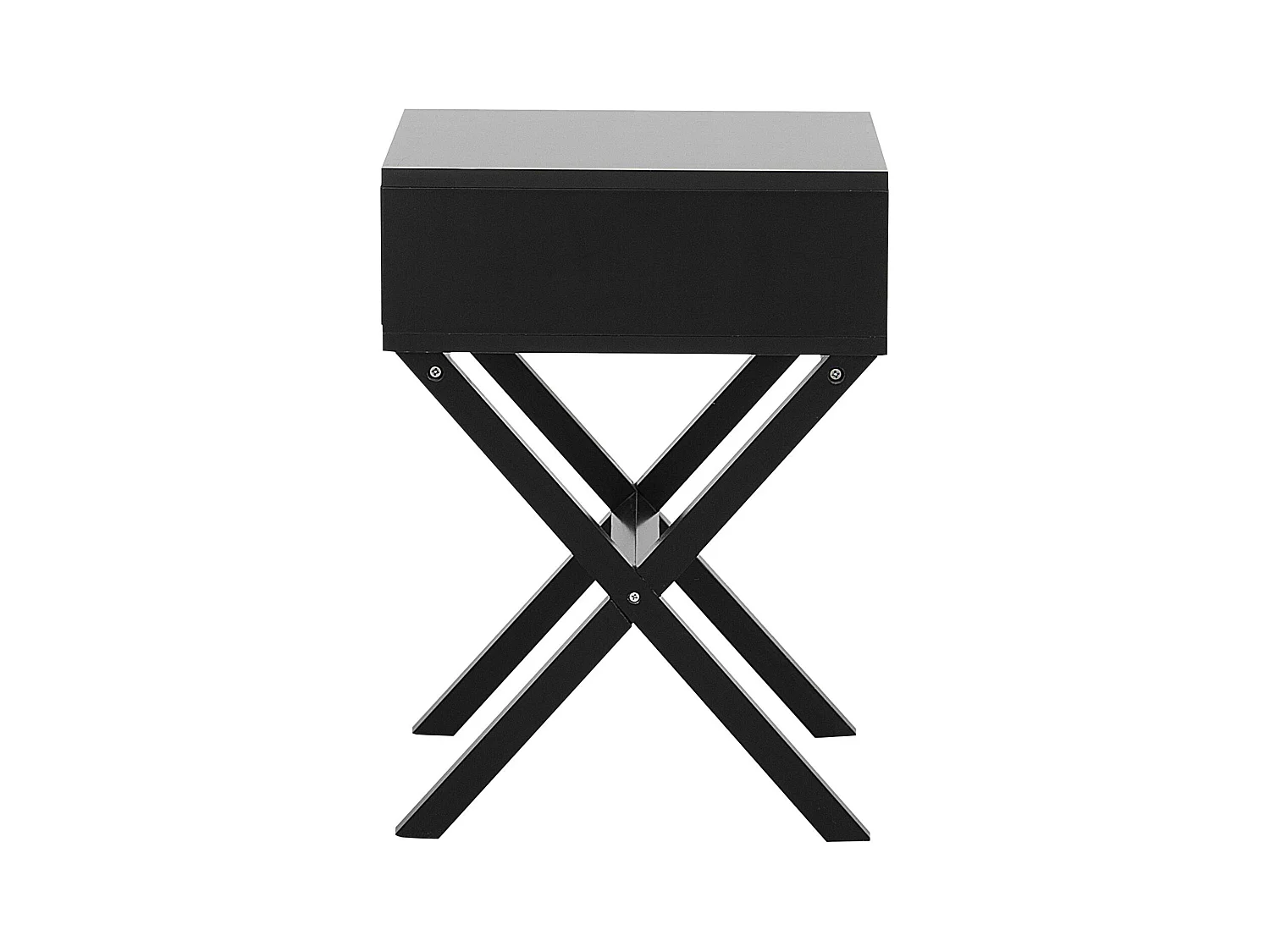 Nachttisch mit 1 Schublade MONROE Schwarz