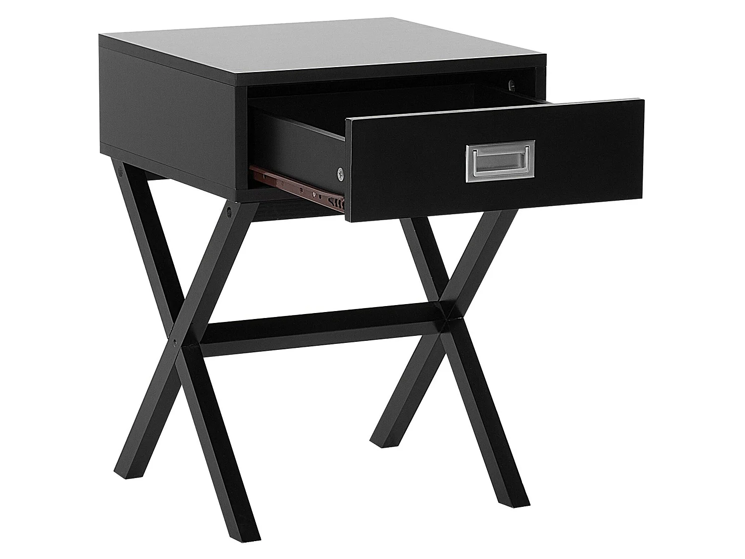 1 Drawer Bedside Table MONROE Black