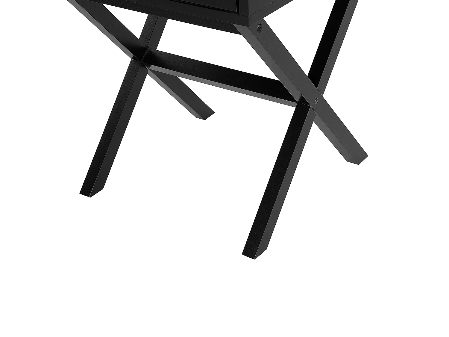 1 Drawer Bedside Table MONROE Black