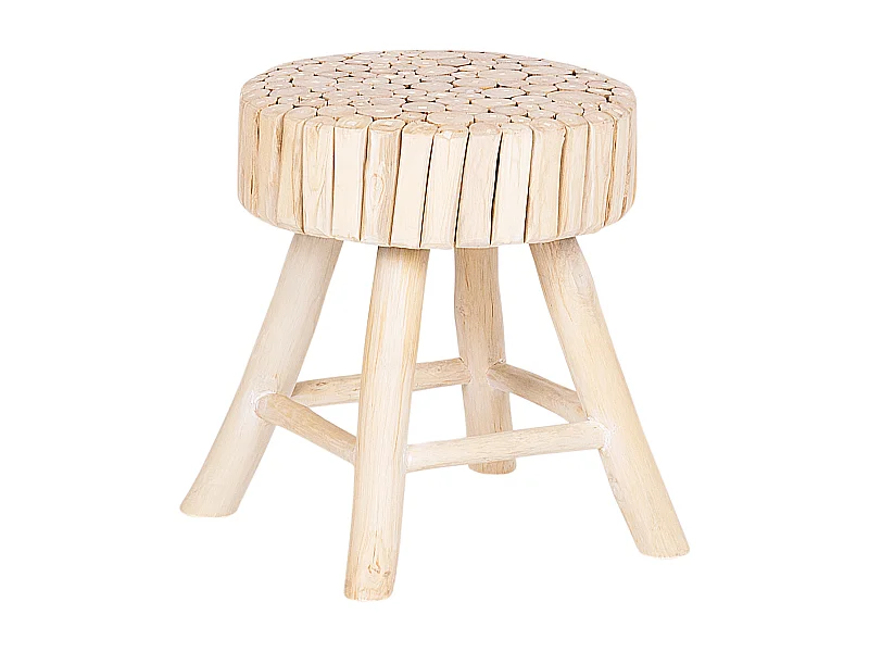 Table de chevet NAMPA Teck Marron clair