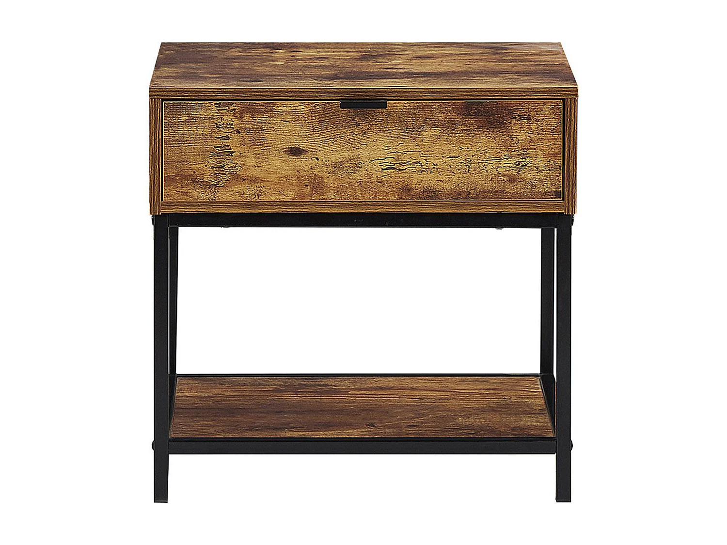 Mesita de noche 1 cajón BERKLEY Marrón