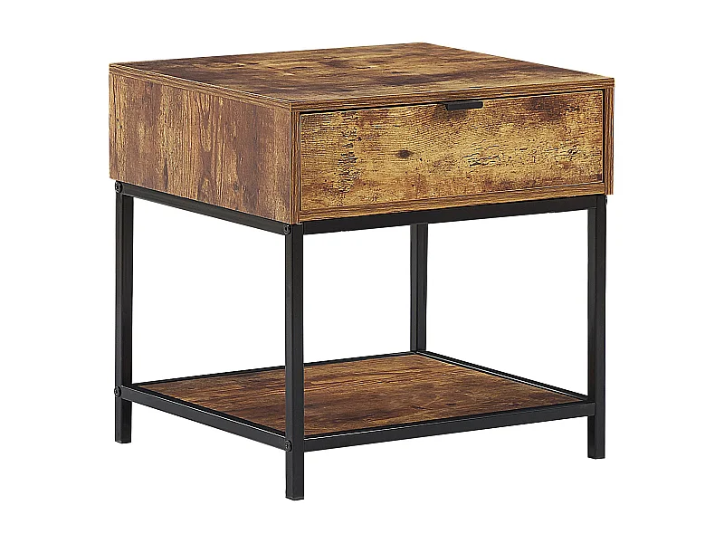 Table de nuit à 1 tiroir BERKLEY Marron