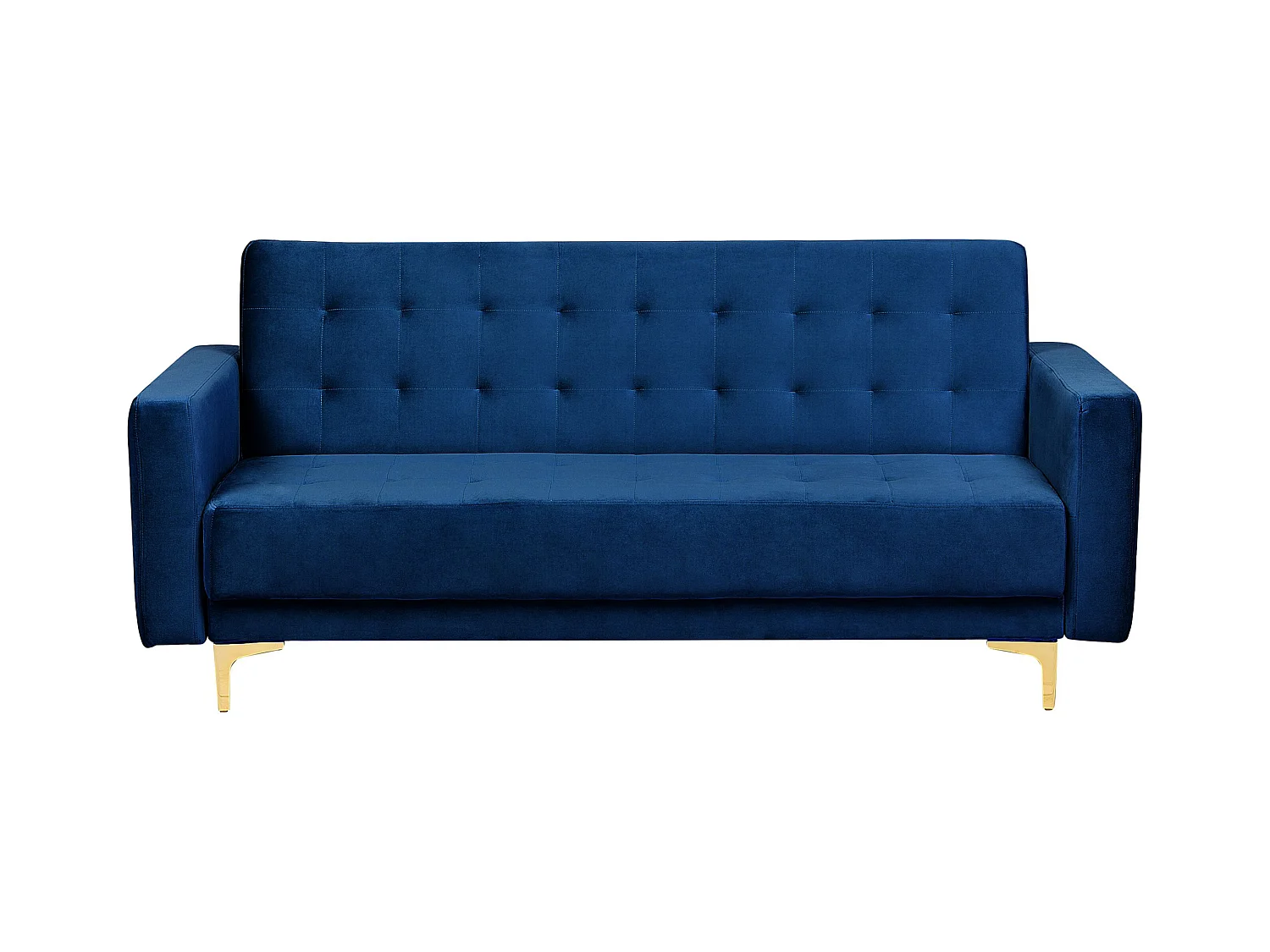Ensemble de salon 5 places ABERDEEN Velours Bleu marine