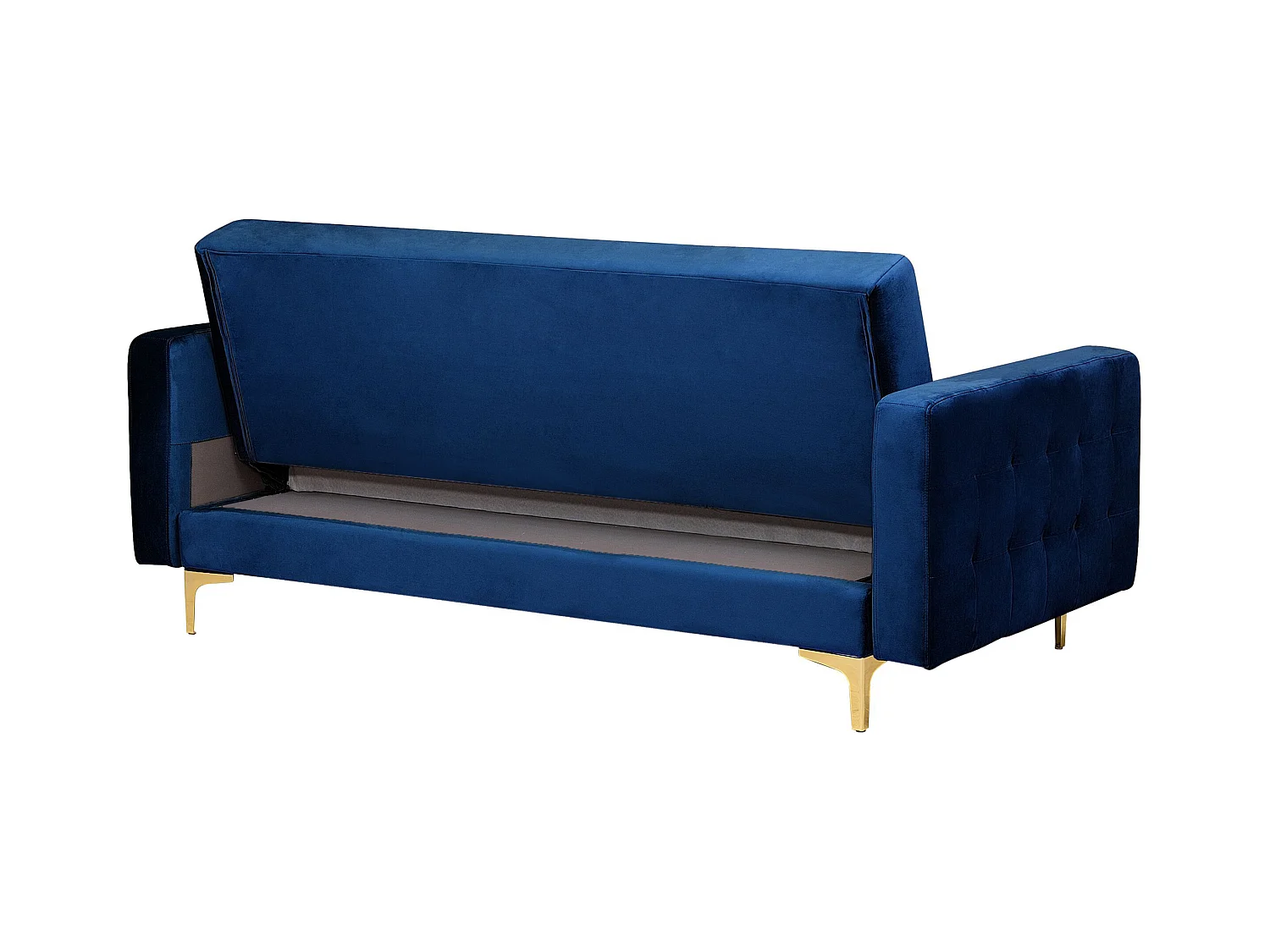 Ensemble de salon 5 places ABERDEEN Velours Bleu marine
