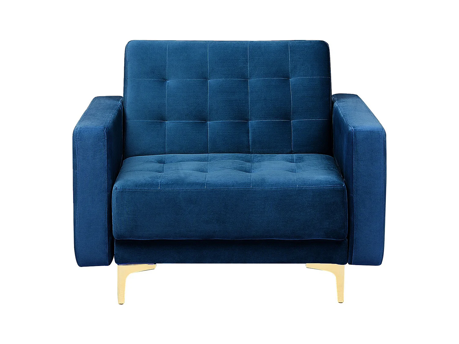 Ensemble de salon 5 places ABERDEEN Velours Bleu marine