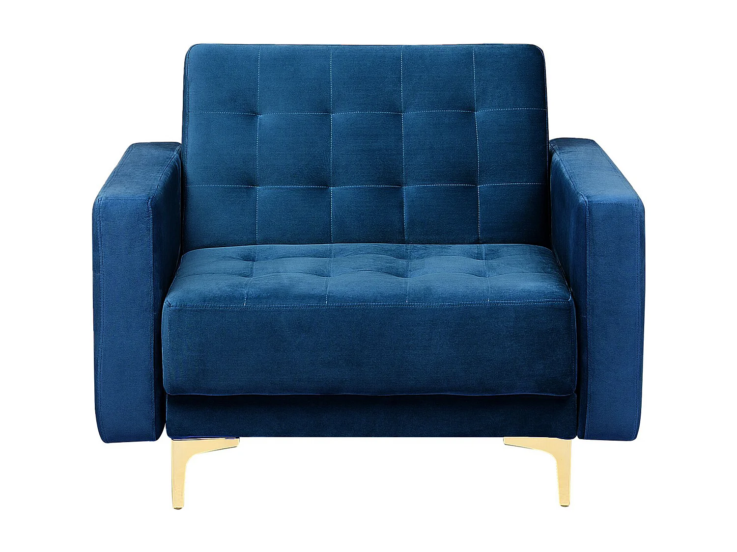 Ensemble de salon 5 places ABERDEEN Velours Bleu marine