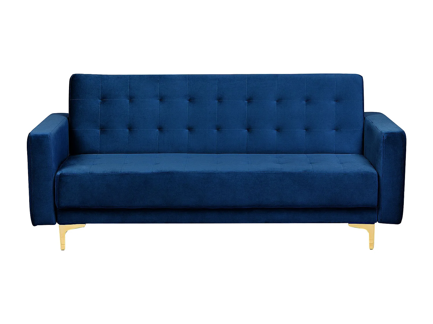 Set da salotto ABERDEEN Velluto Blu marino 5 posti