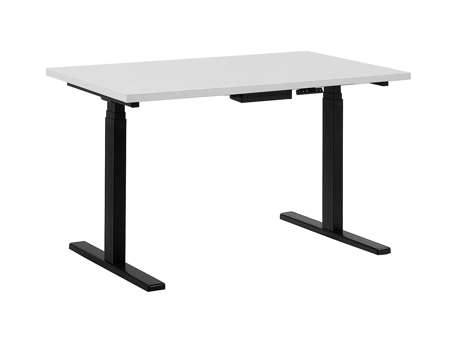 Bureau elektrisch verstelbaar wit/zwart 130 x 72 cm DESTIN II