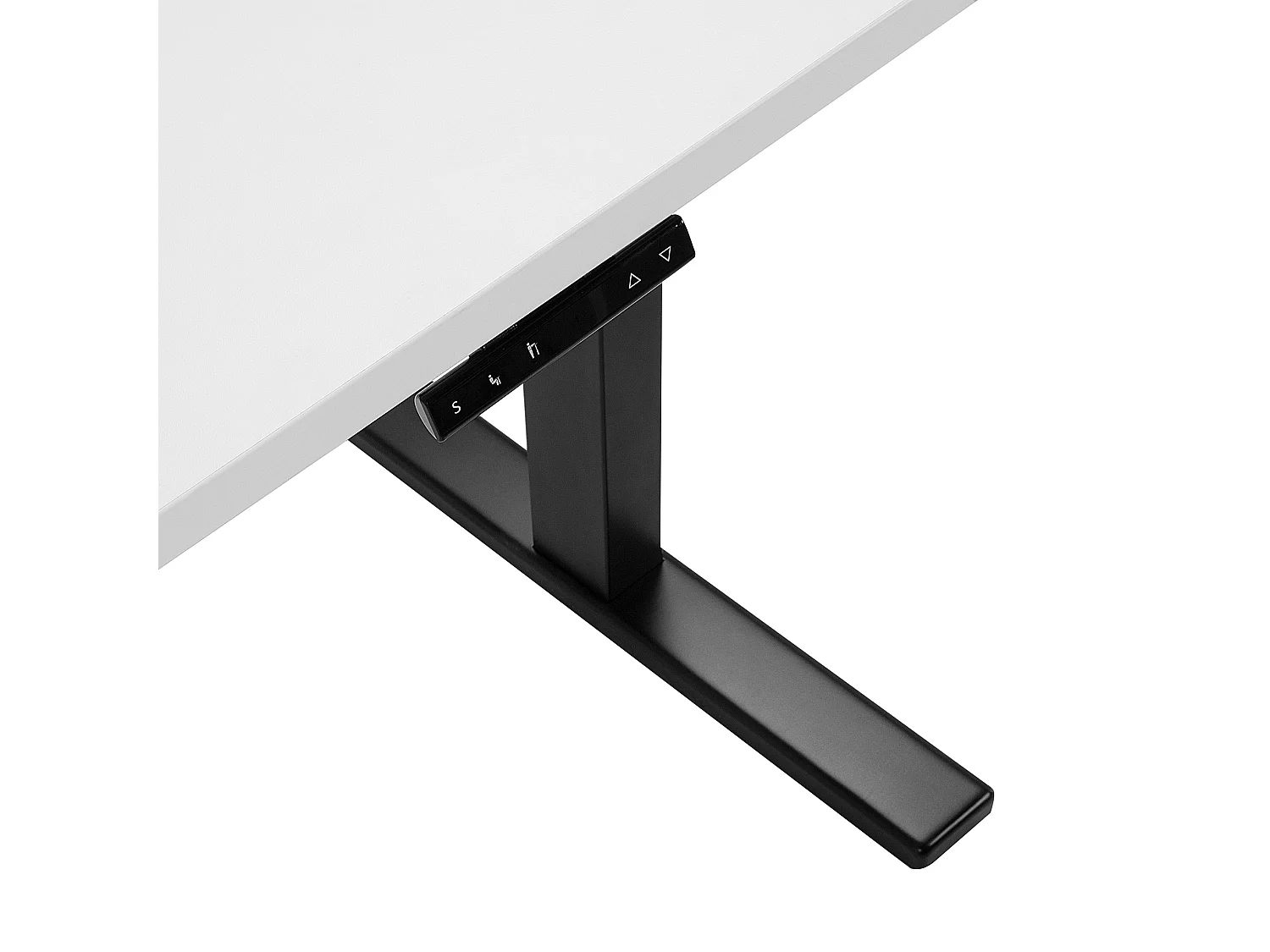 Höhenverstellbarer Schreibtisch Elektrisch 130 x 72 cm Weiß DESTIN