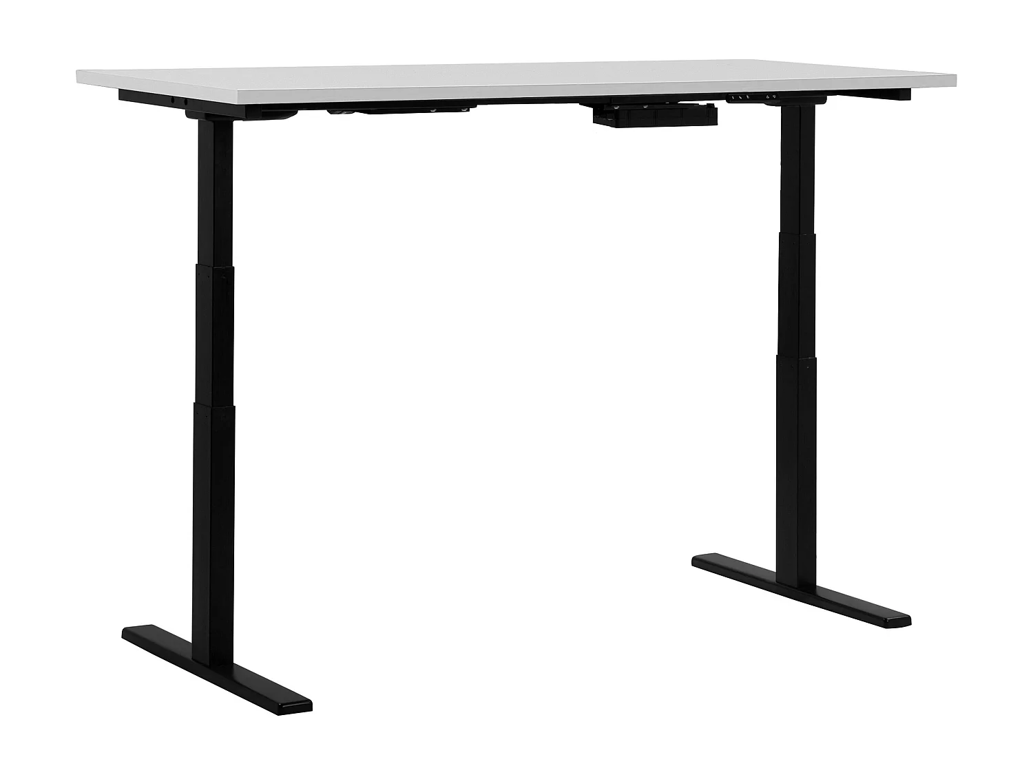 Bureau elektrisch verstelbaar wit/zwart 130 x 72 cm DESTIN II