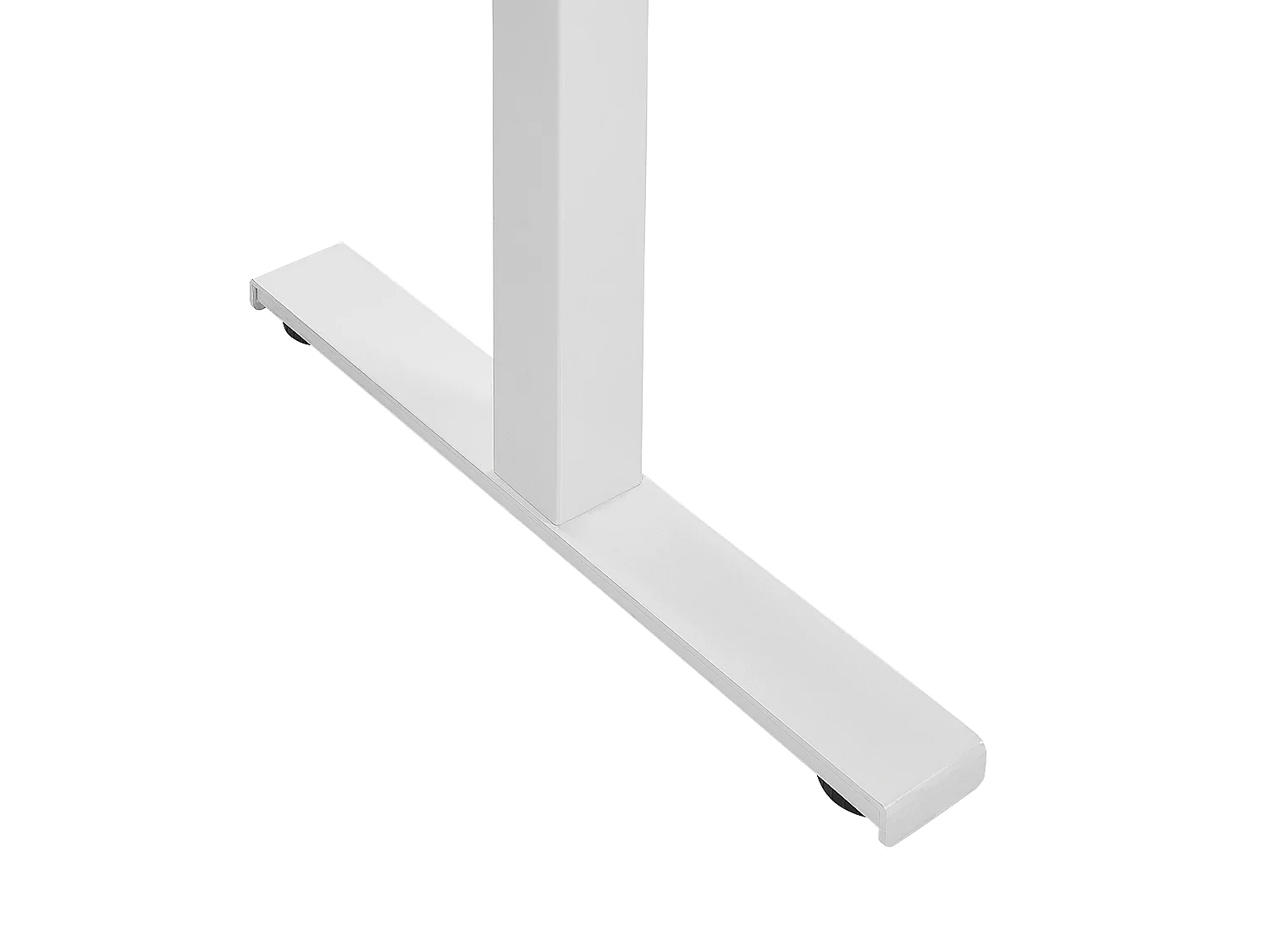 Bureau angle à droite / réglable électrique 160 x 110 cm blanc DESTIN II