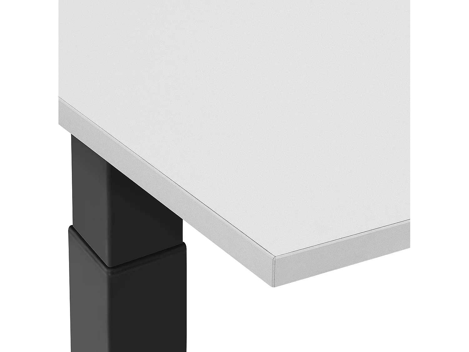 Biurko regulowane elektrycznie 130 x 72 cm szaro-czarne DESTIN II