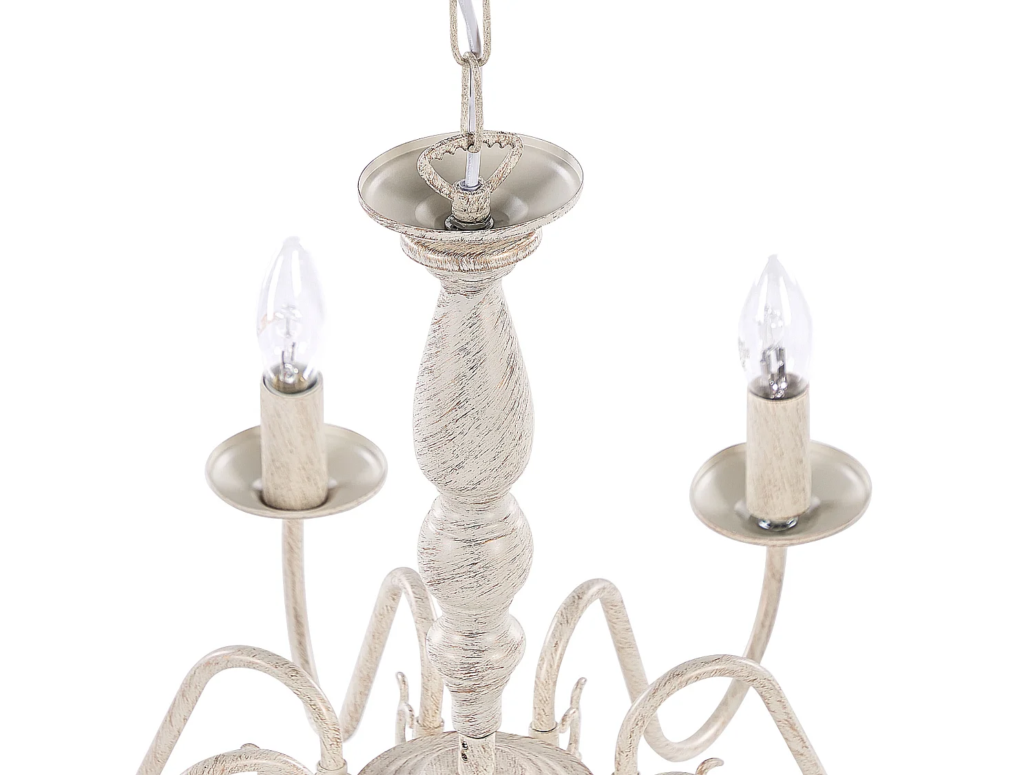 Kronleuchter BRITHON Metall Weiss