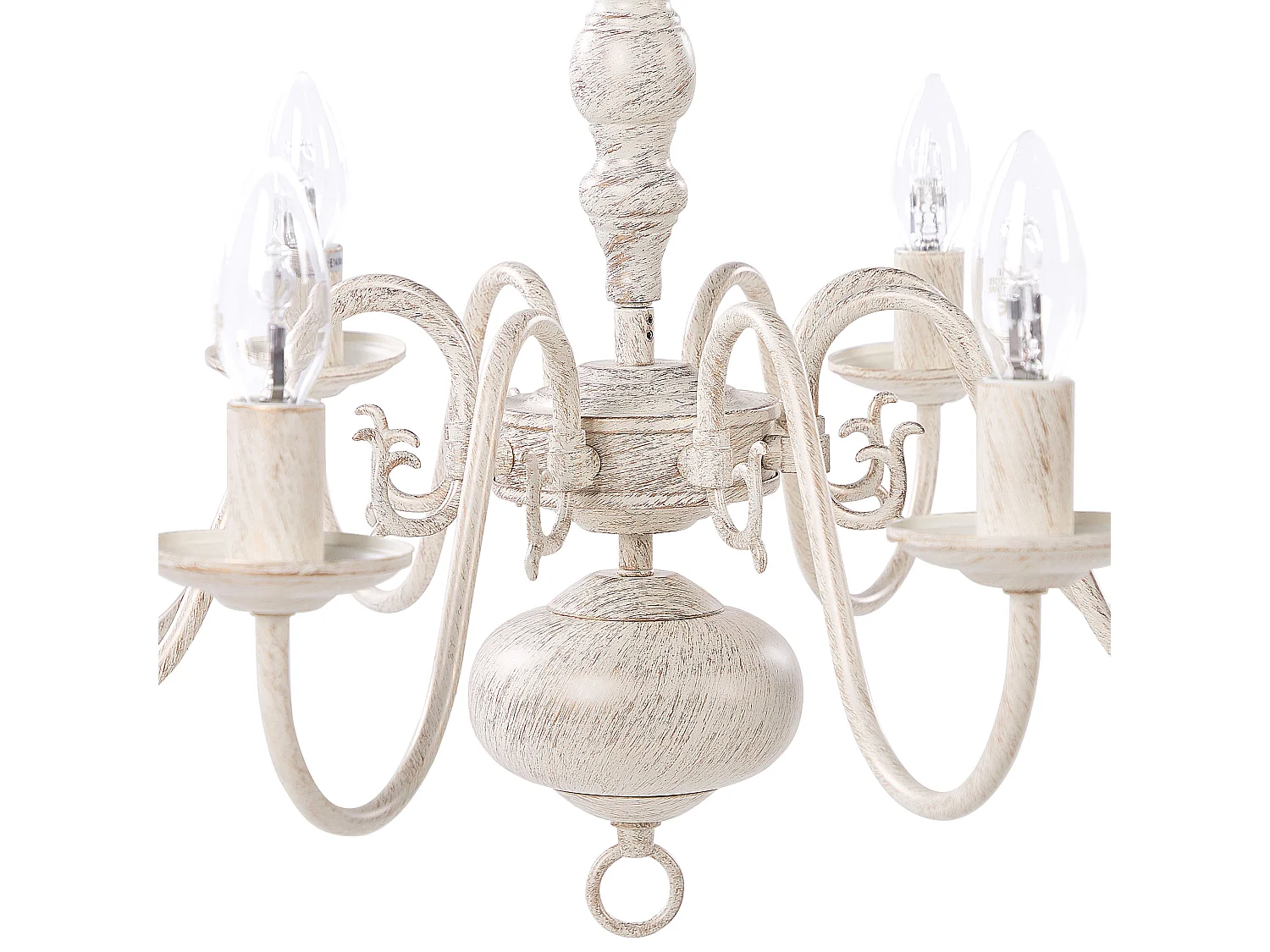 Kronleuchter BRITHON Metall Weiss