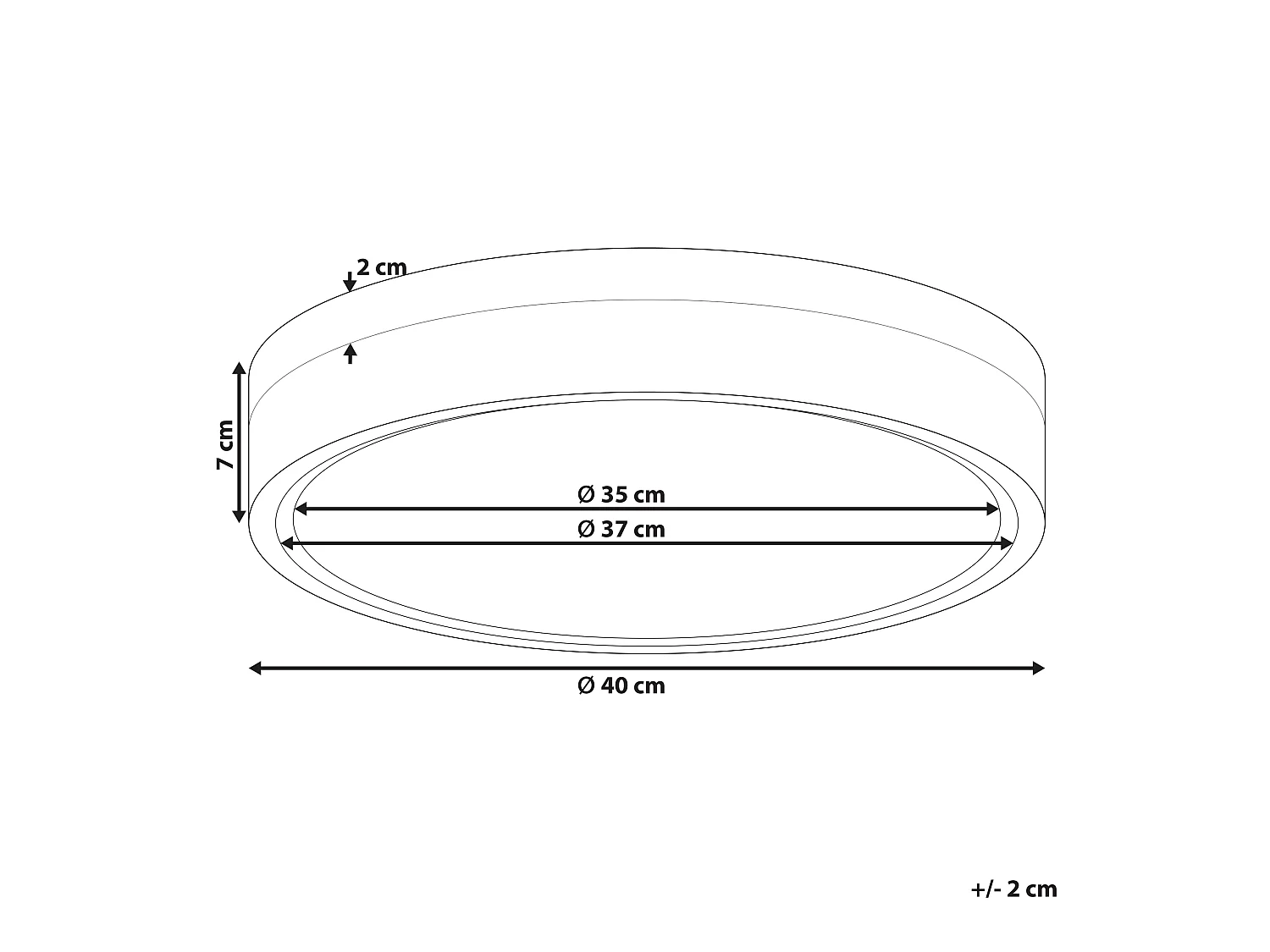 Lampa sufitowa LED SAKAE Metal Biały