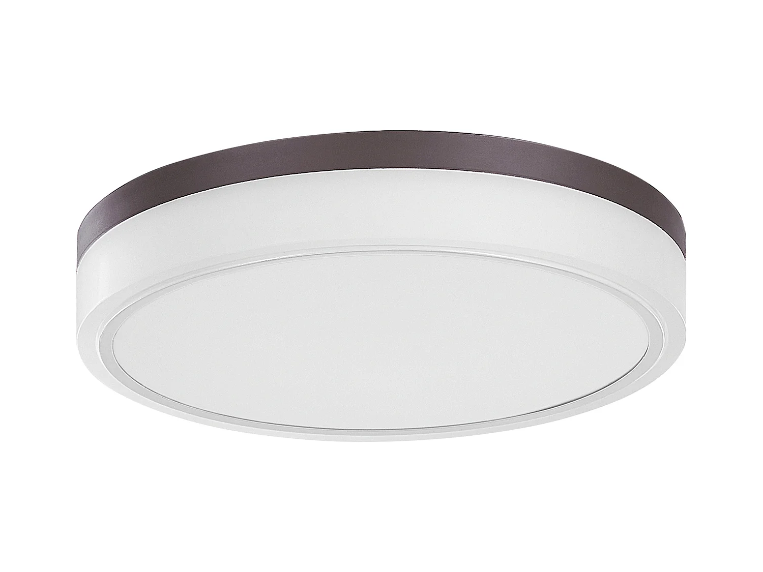 LED Deckenleuchte Metall Acryl weiß flach rund warmweißes Licht Modern Sakae