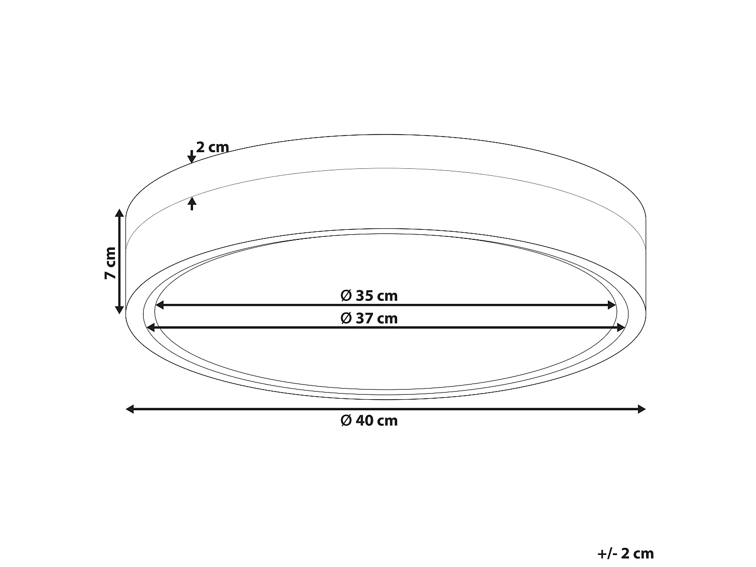 Lampa sufitowa LED SAKAE Metal Biały