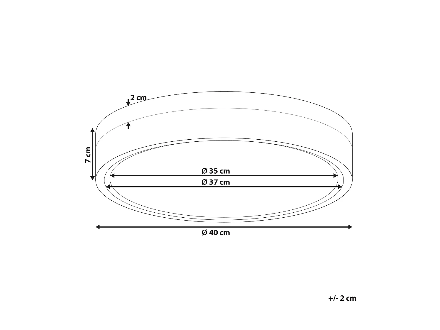 LED Deckenleuchte Metall Acryl weiß flach rund warmweißes Licht Modern Sakae