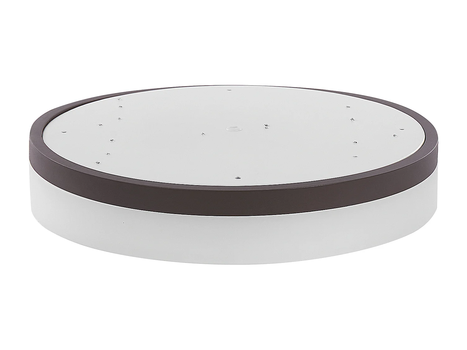 LED Deckenleuchte Metall Acryl weiß flach rund warmweißes Licht Modern Sakae