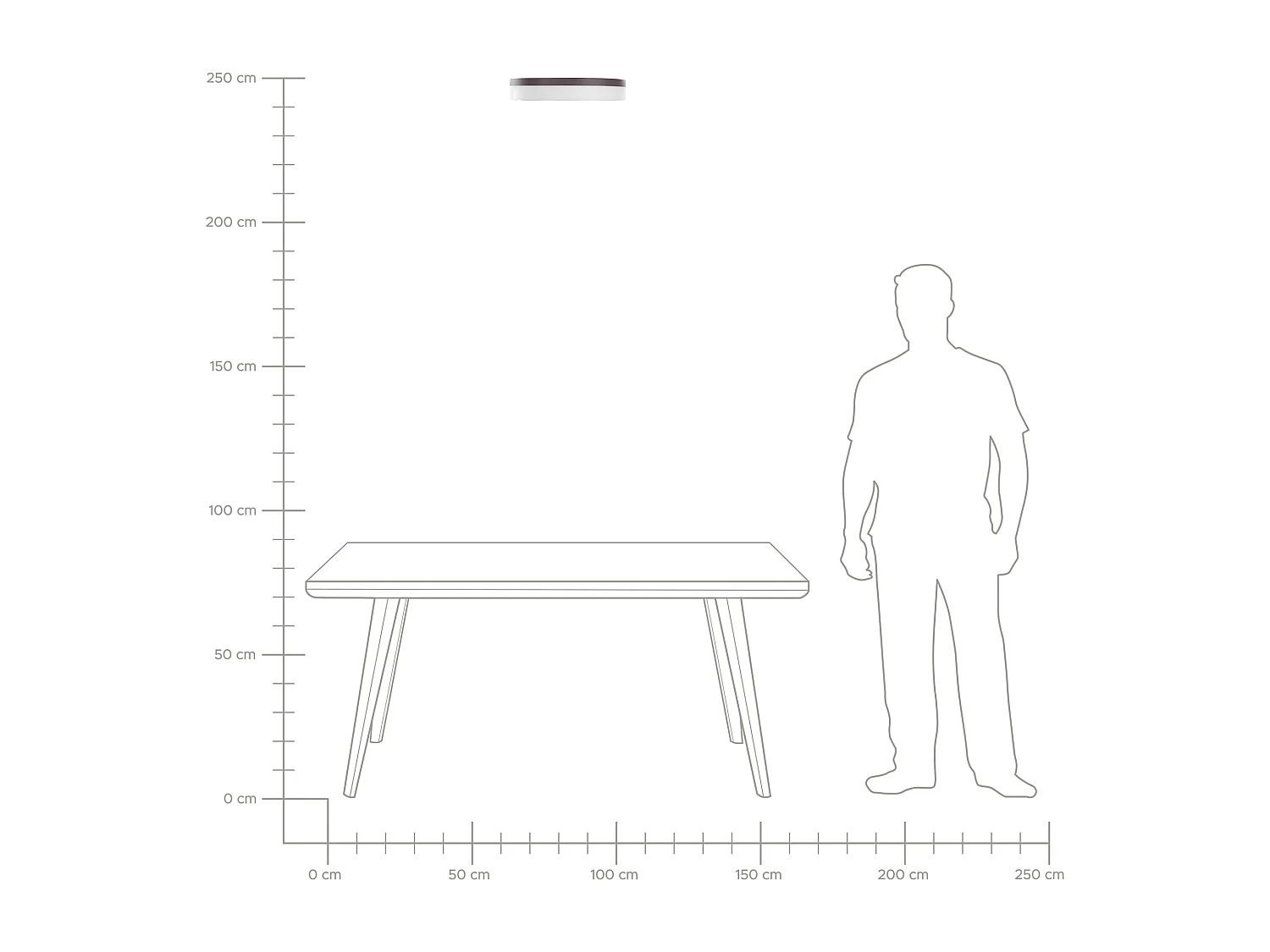 LED Deckenleuchte Metall Acryl weiß flach rund warmweißes Licht Modern Sakae