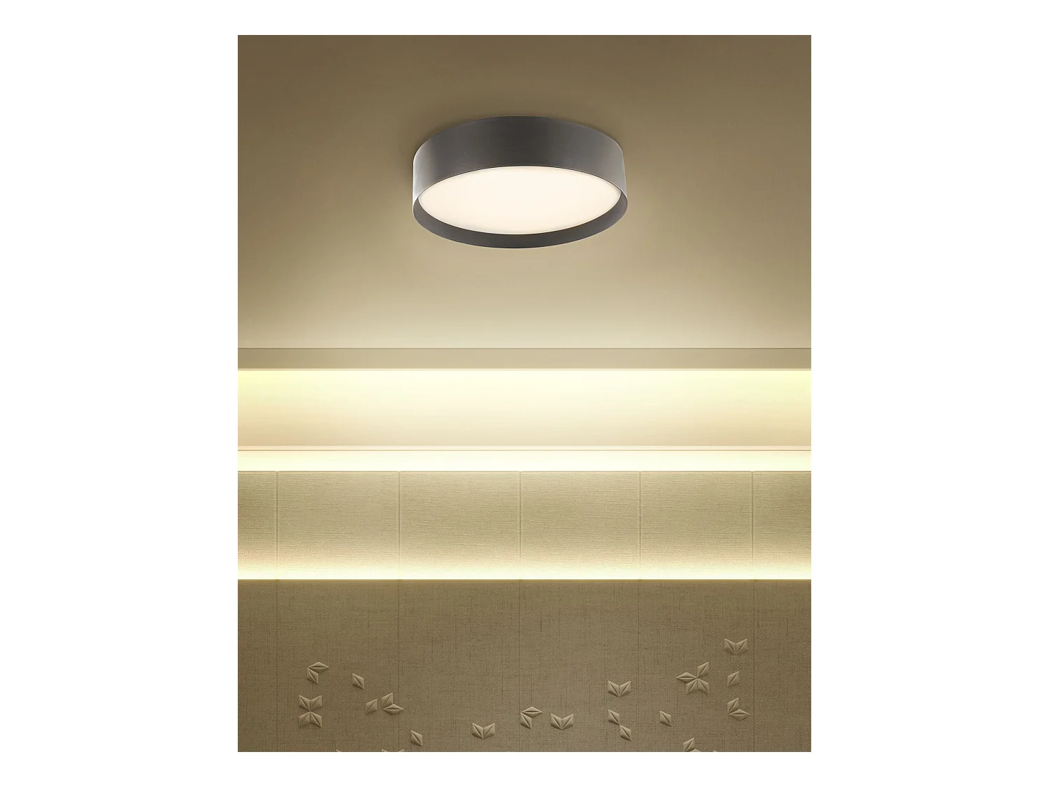 Lampadario a LED MOEI Metallo Nero