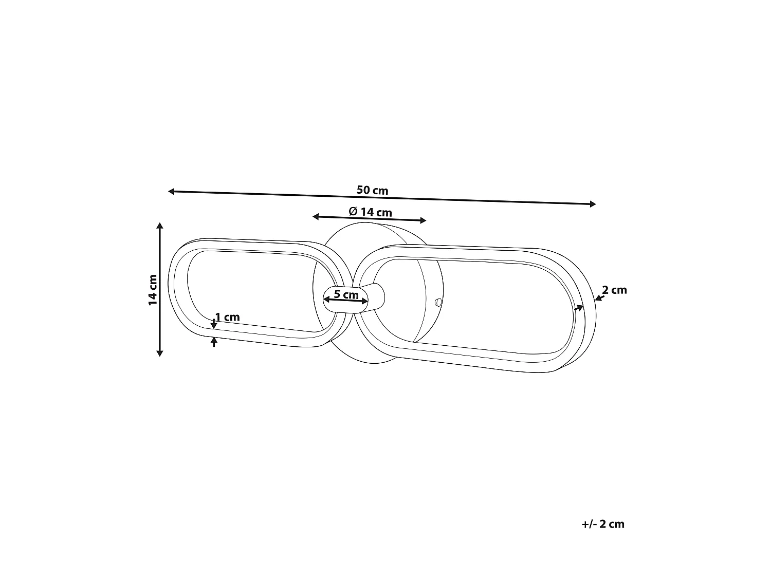 Lampe murale LED KRANG Métal Argenté
