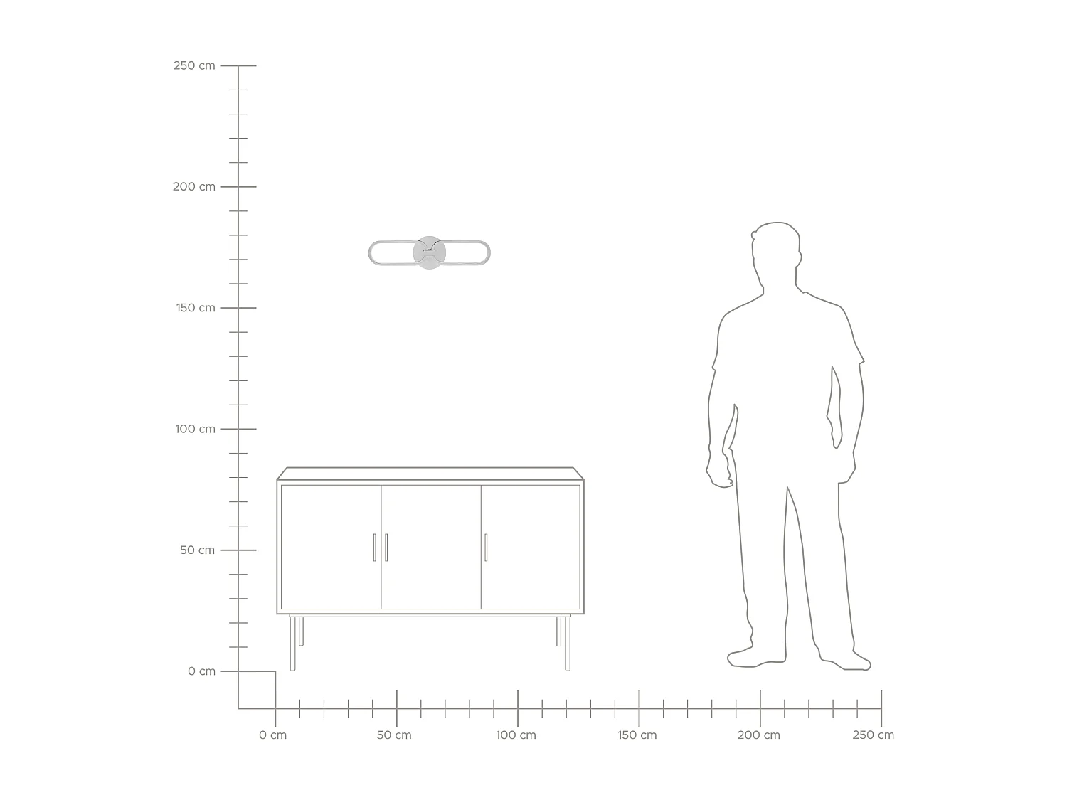 Lampe murale LED KRANG Métal Argenté