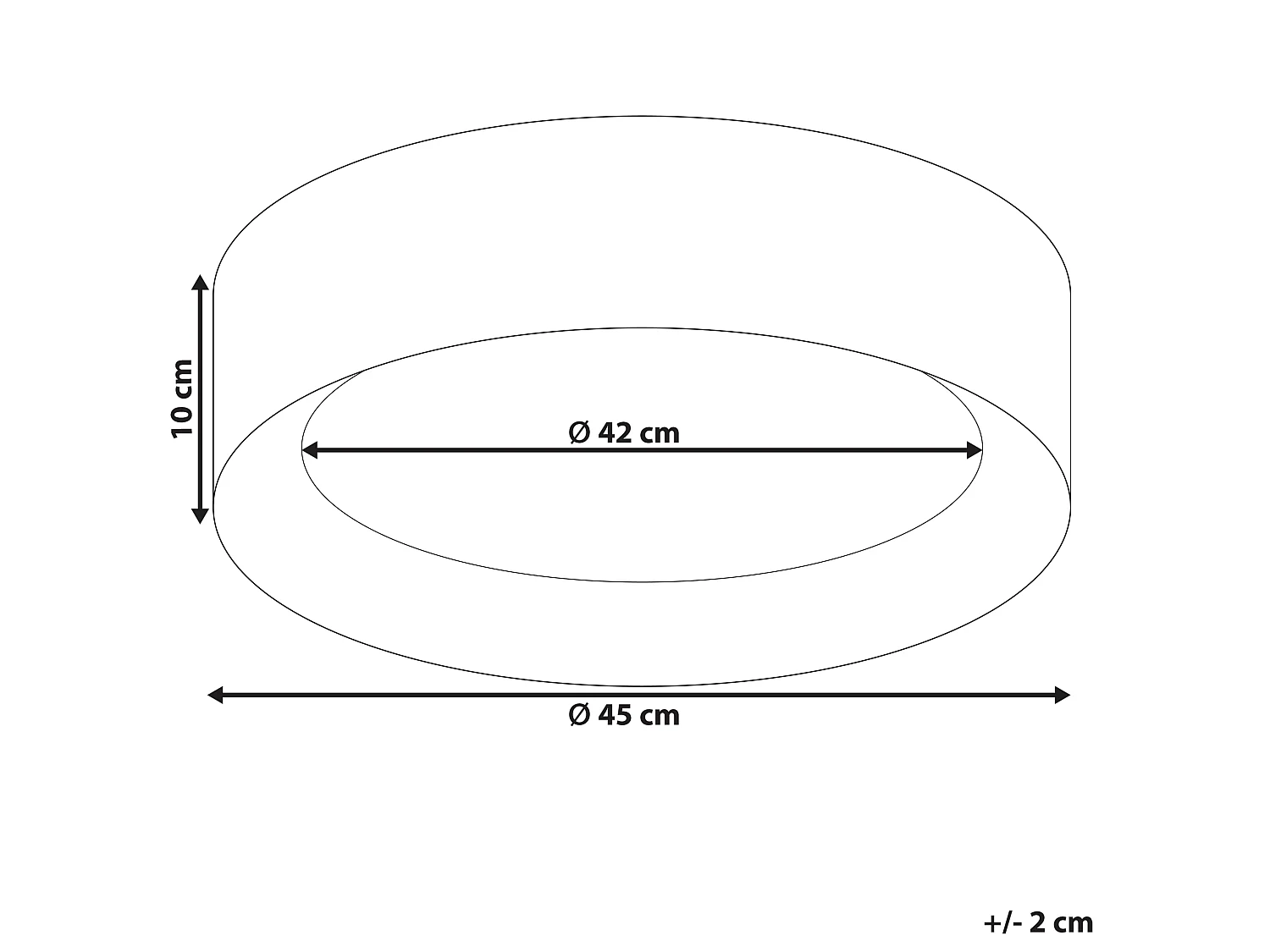 Plafonnier à LED LOEI Métal Blanc
