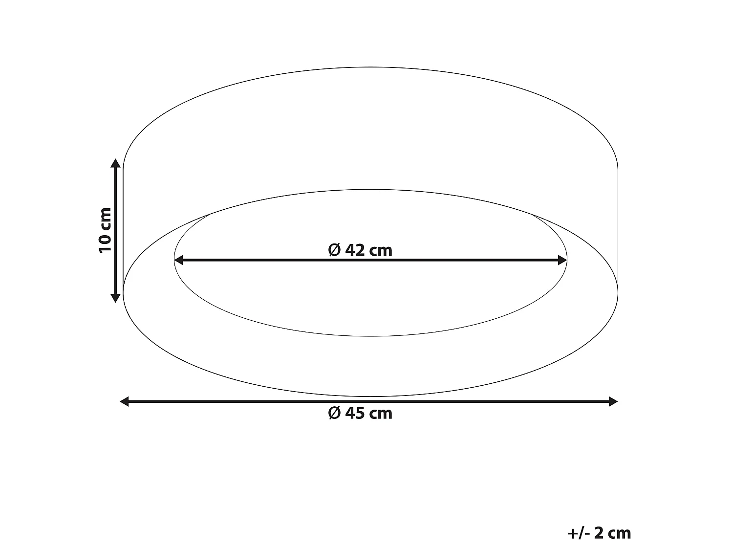 LED plafondlamp LOEI Metaal Wit