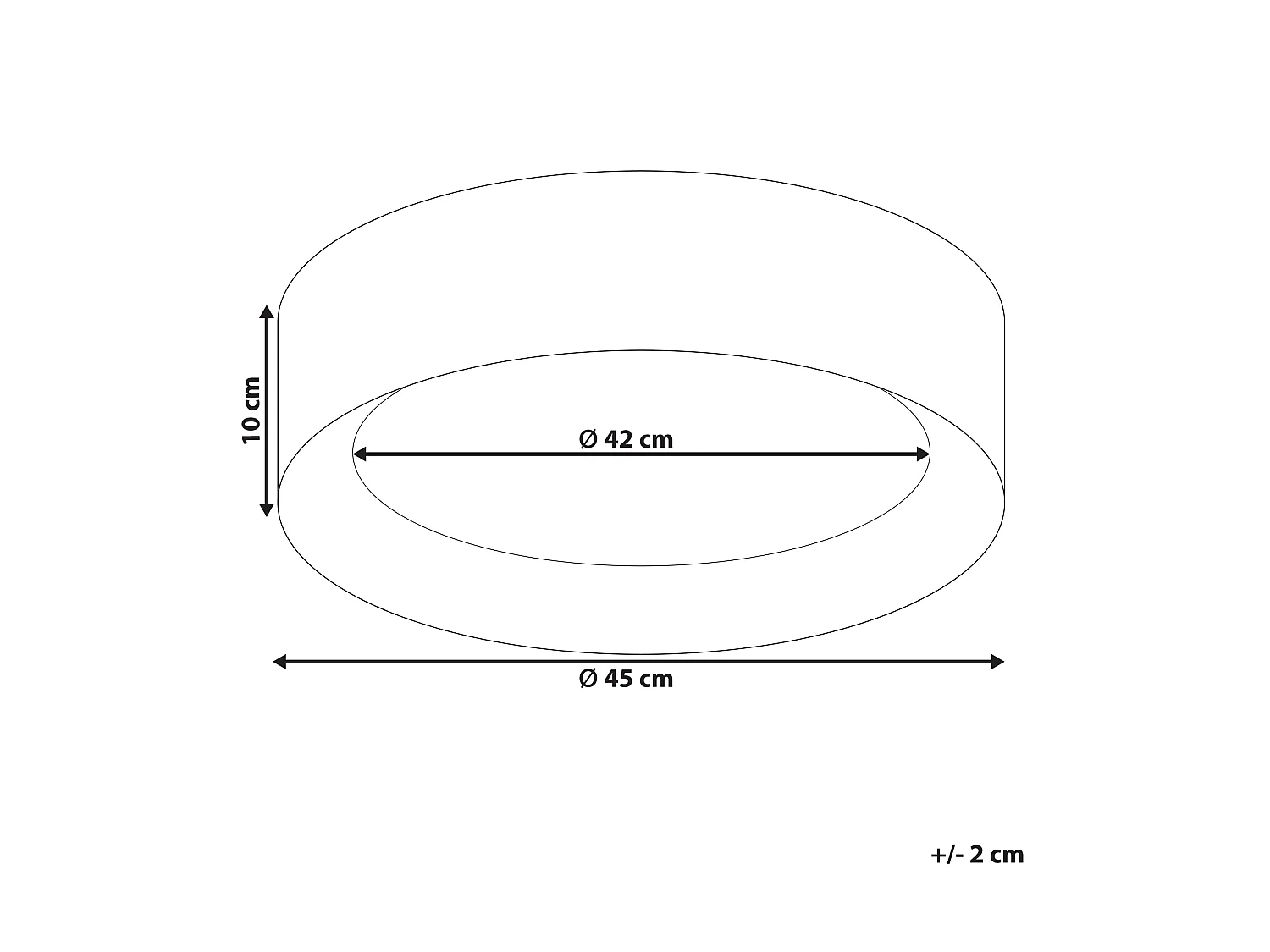 Plafonnier à LED LOEI Métal Blanc