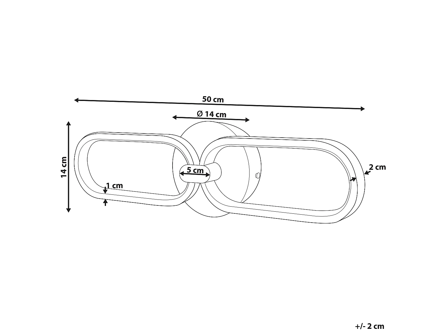 LED wandlamp KRANG Metaal Goud