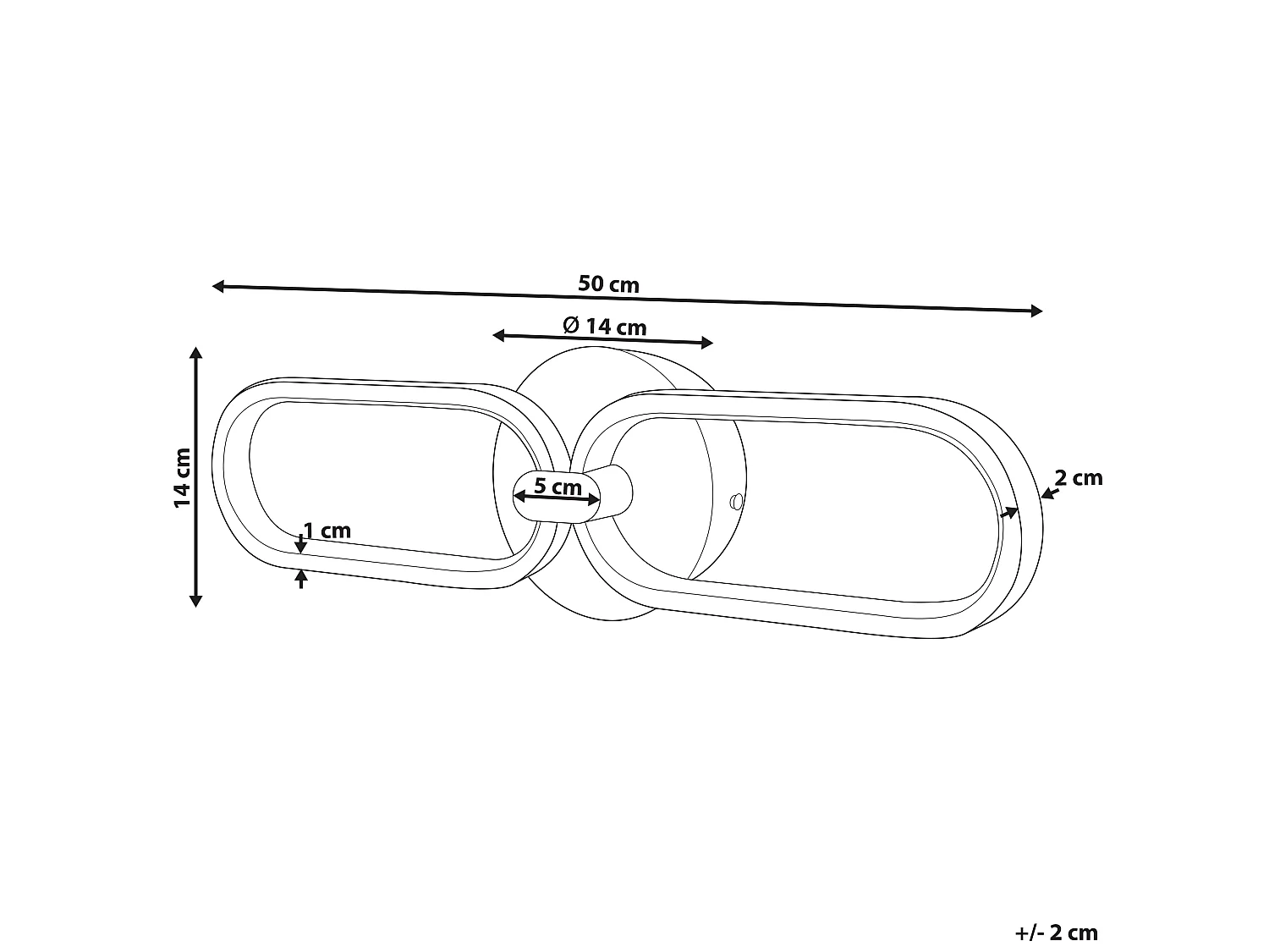 Lampe murale LED KRANG Métal Doré