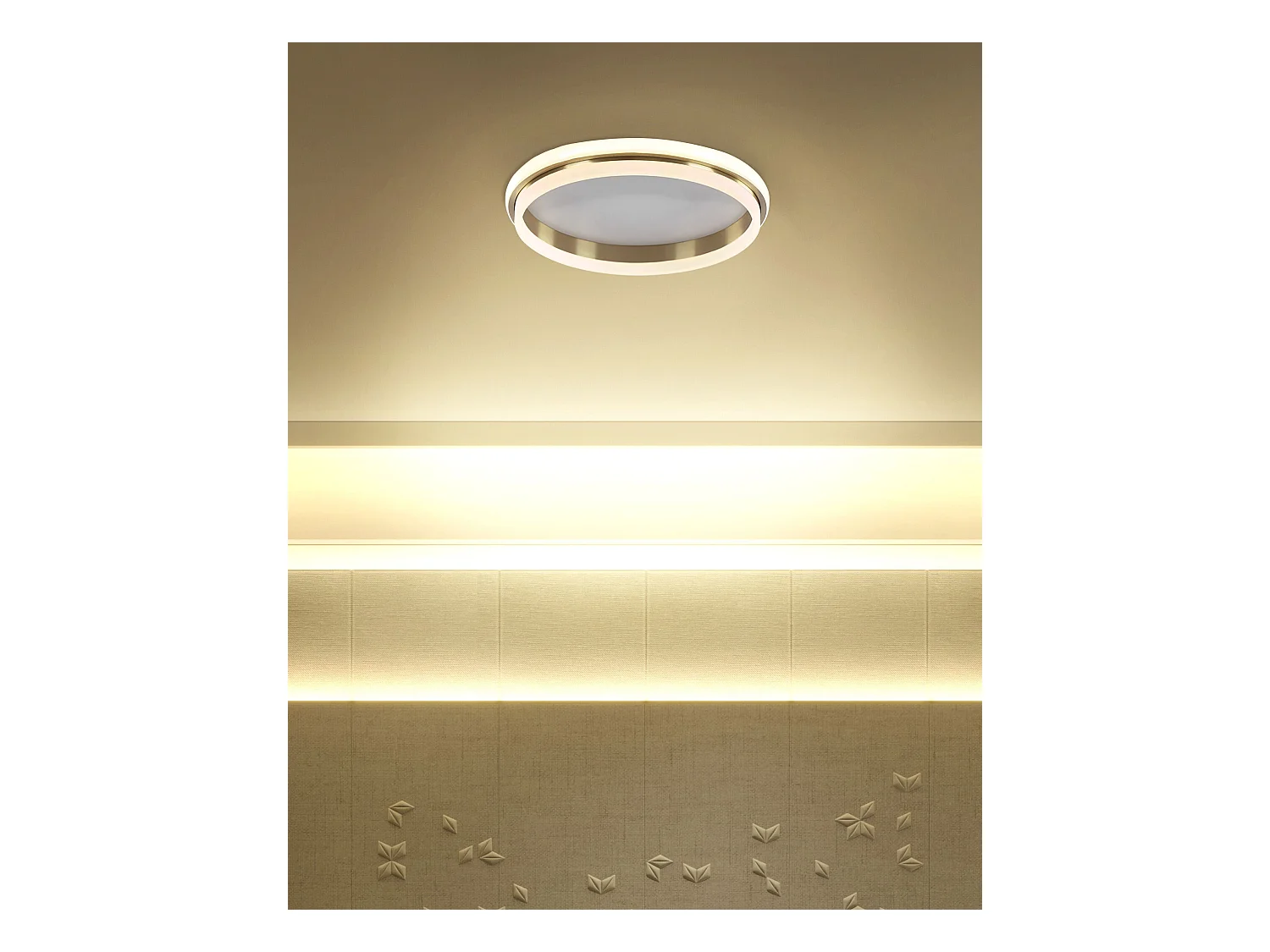 Lampa sufitowa LED TAPING Metal Złoty