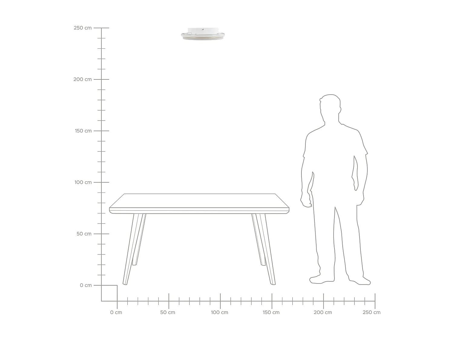 Lampa sufitowa LED TAPING Metal Złoty