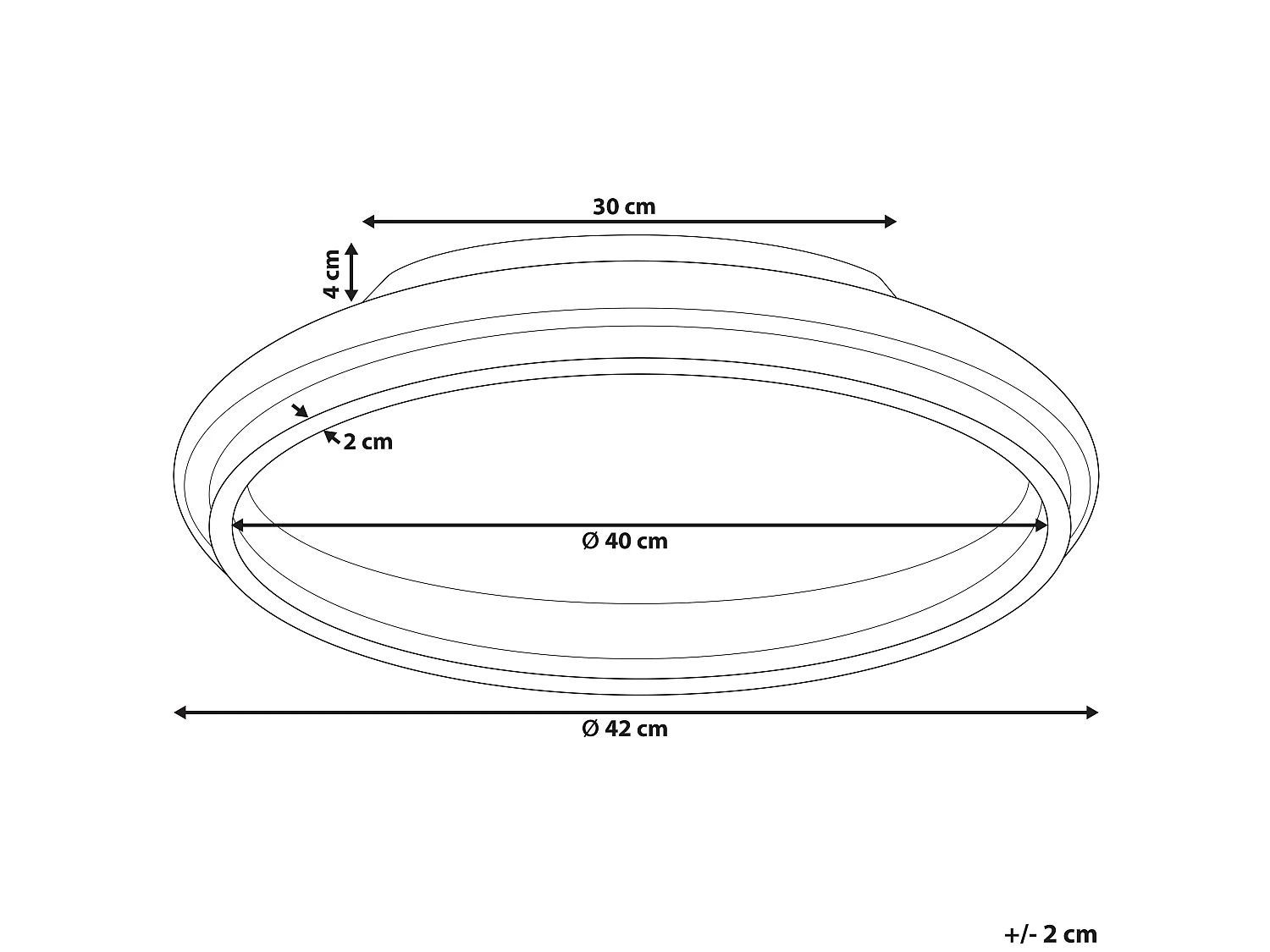 Plafonnier à LED TAPING Métal Doré