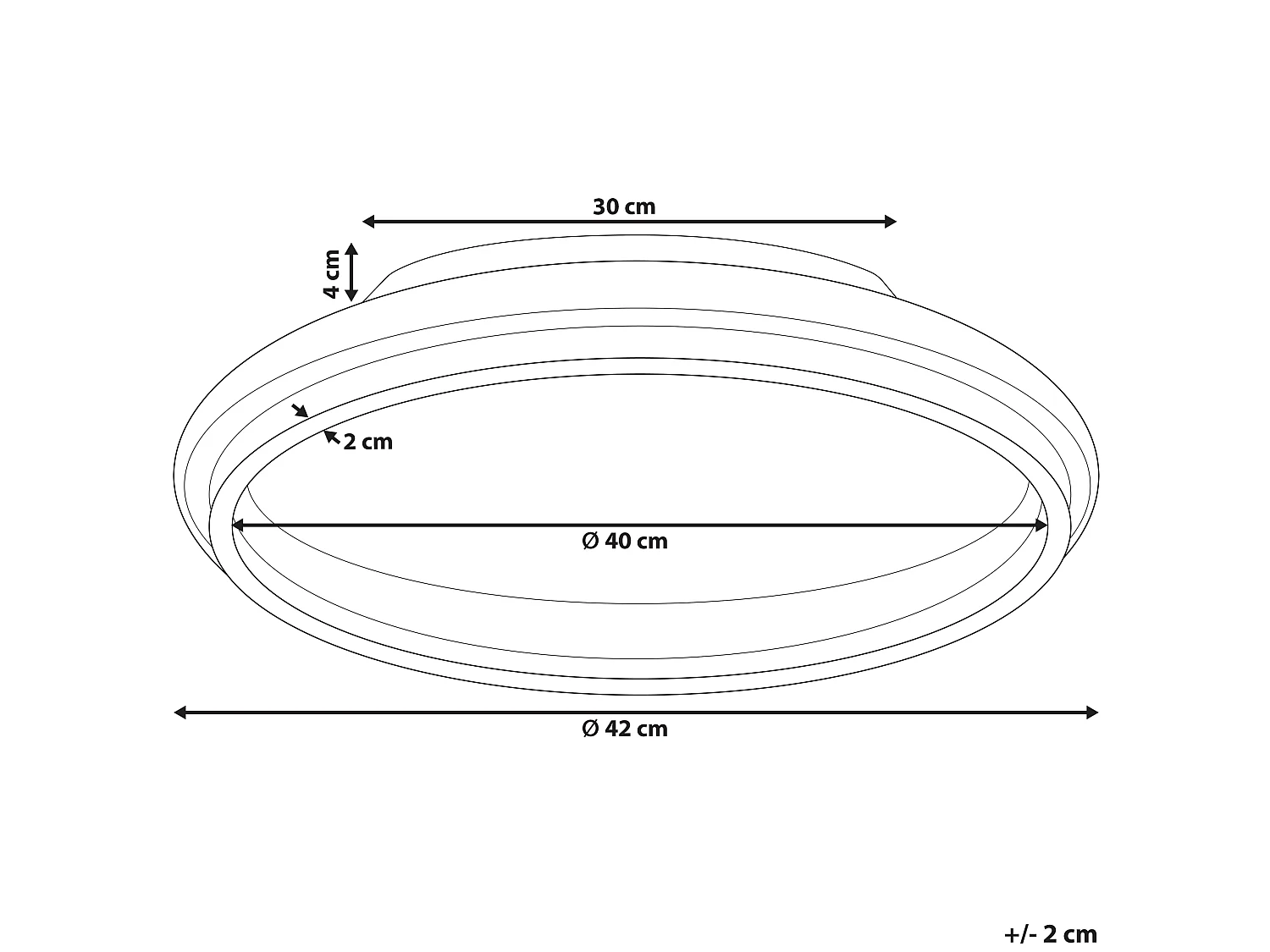 LED plafondlamp TAPING Metaal Goud