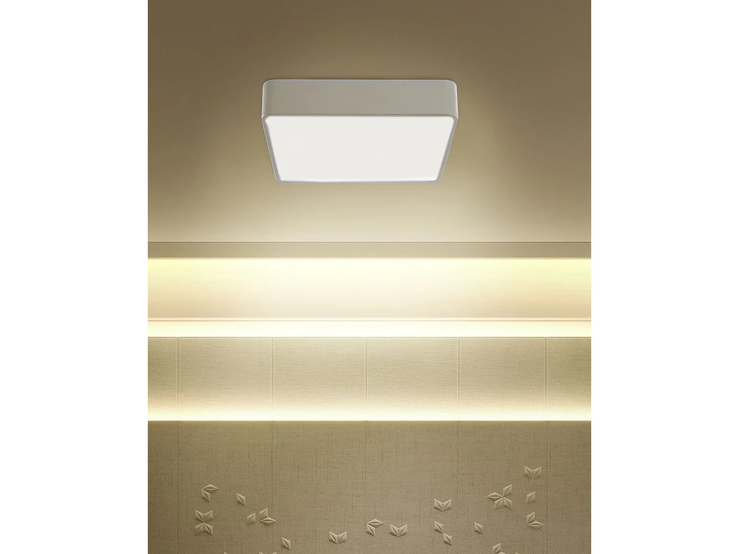 LED plafondlamp BICOL Metaal Wit