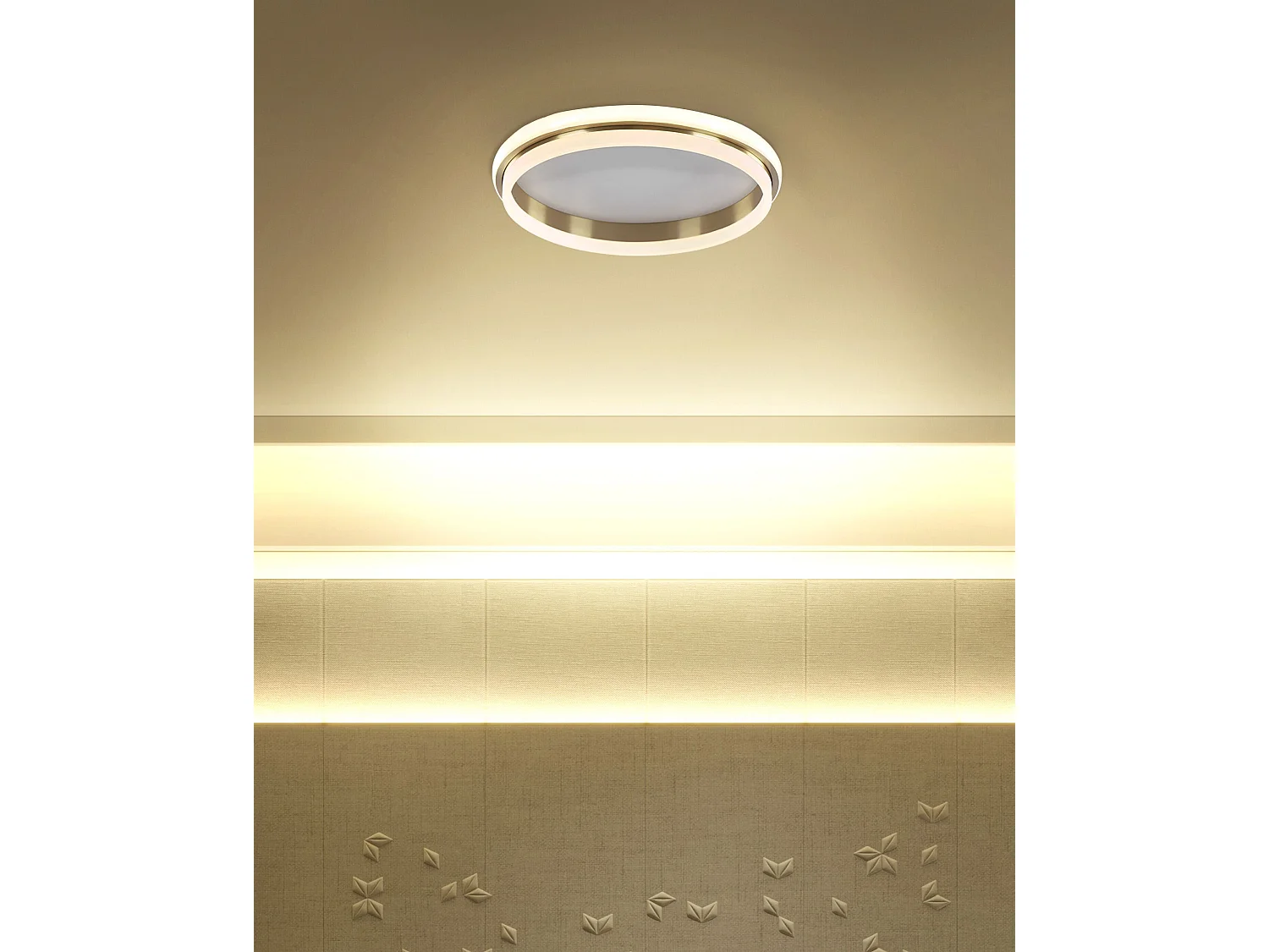 Lampa sufitowa LED TAPING Metal Złoty