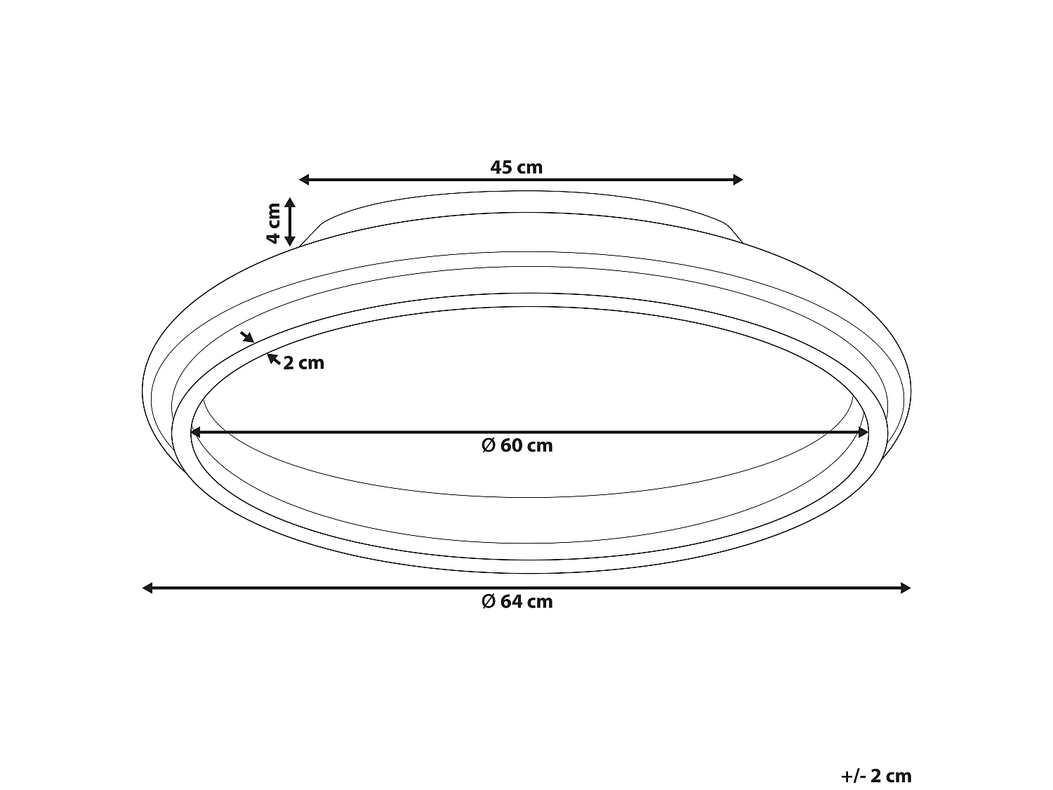 Plafonnier à LED TAPING Métal Doré