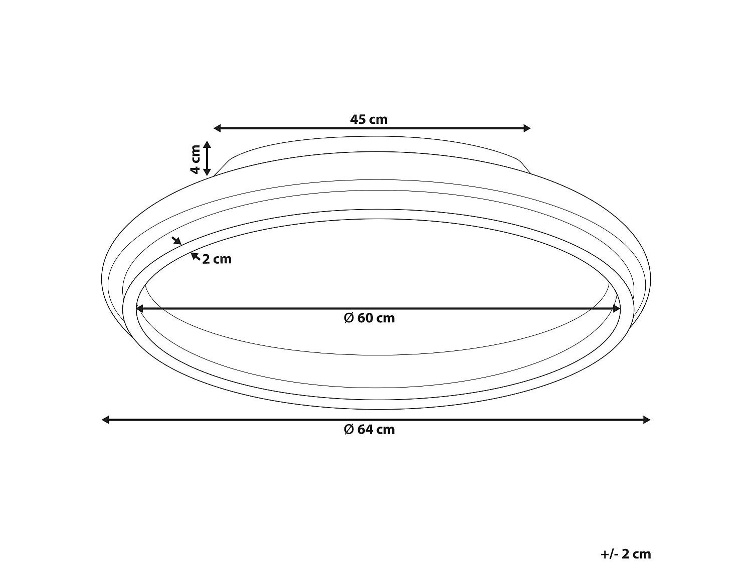 LED plafondlamp TAPING Metaal Goud