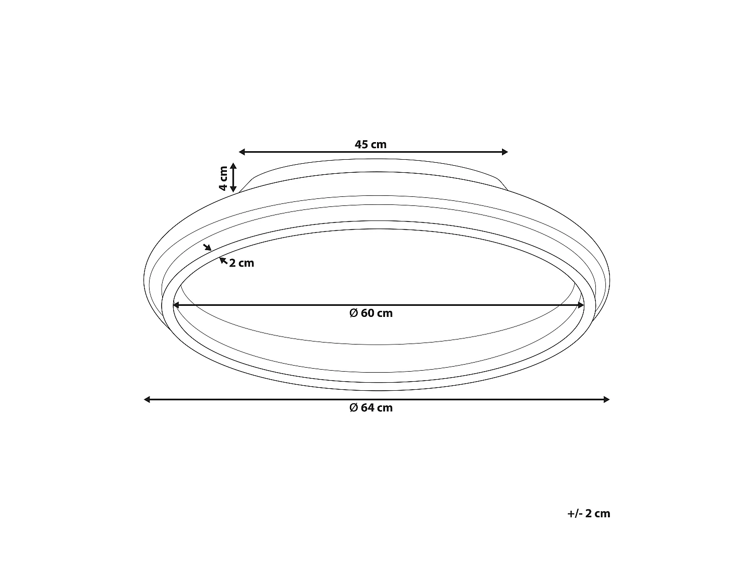 LED Deckenlampe TAPING Metall Gold